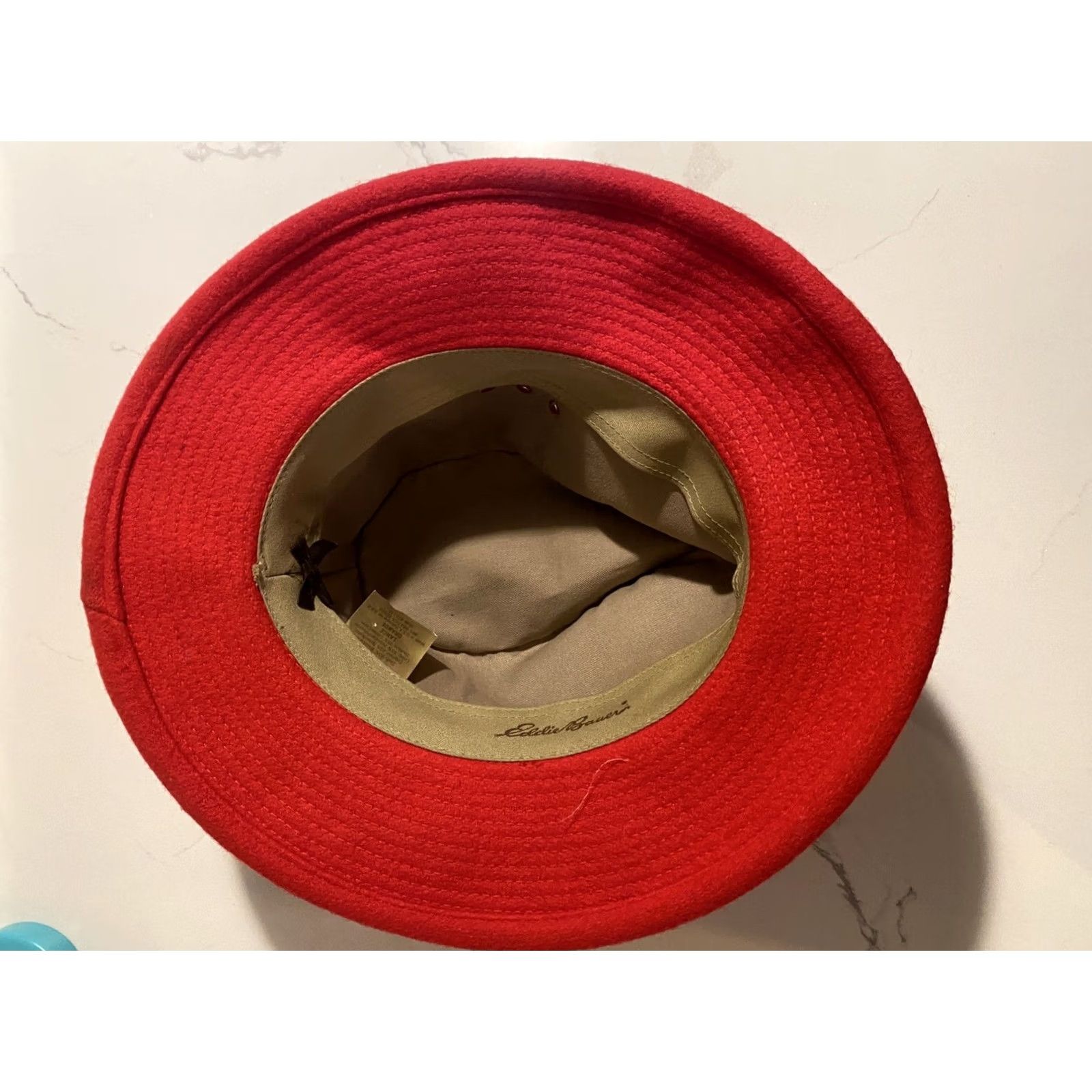 Eddie Bauer VINTAGE Eddie Bauer Women's Fedora Hat Wool Blend Red Size LG Made In USA Womens Fedora Hat Red Wool Blend Eddie Bauer USA LG Size ONE SIZE - 7 Thumbnail