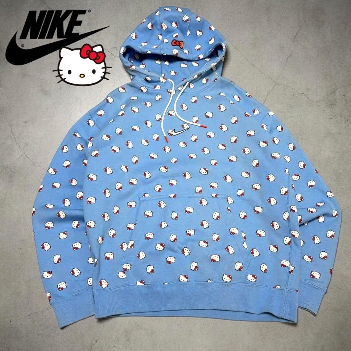 Nike Nike Hello Kitty Hoodie Womens Blue L Size L / US 10 / IT 46 - 2 Thumbnail