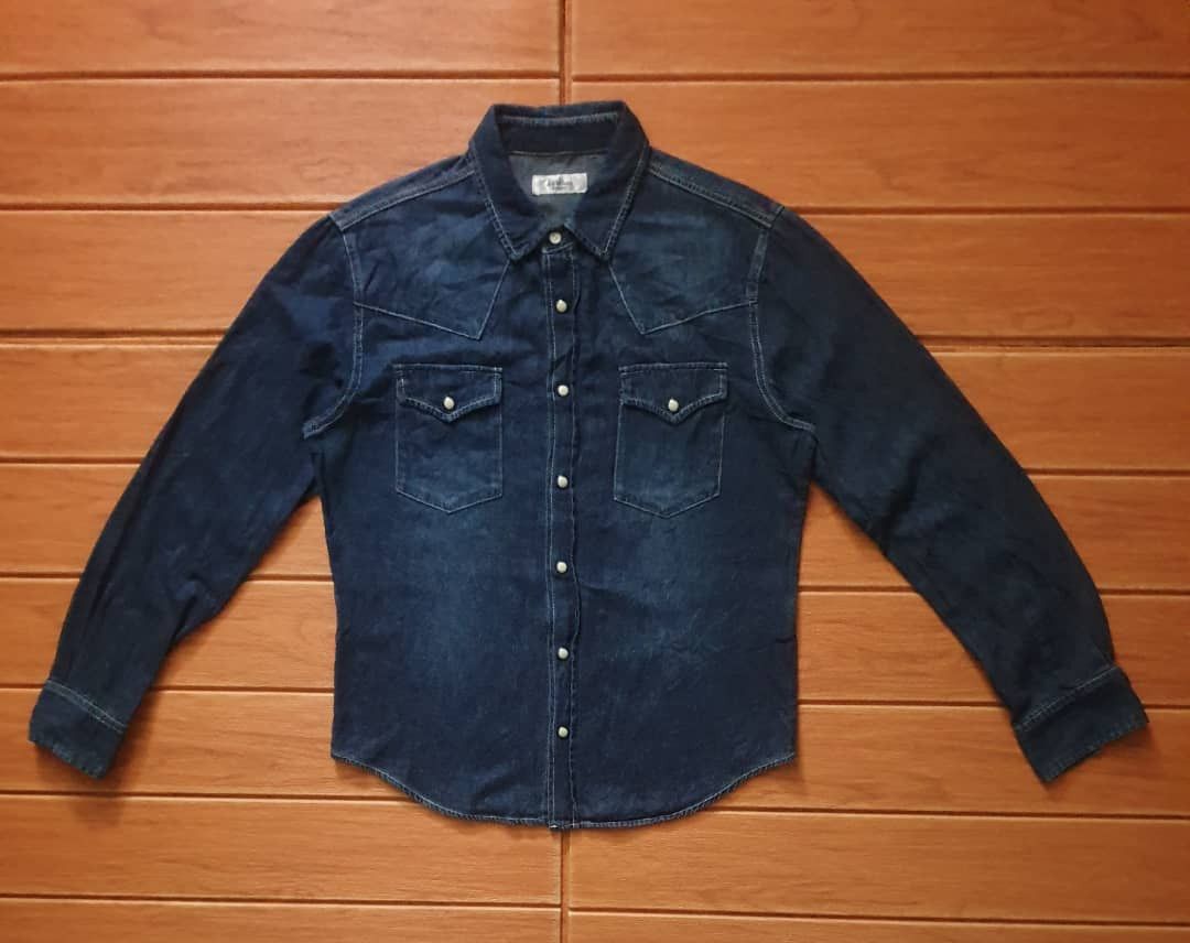 Japanese Brand A-clothing Japanese style blue colour Western Shirt Size US M / EU 48-50 / 2 - 7 Thumbnail
