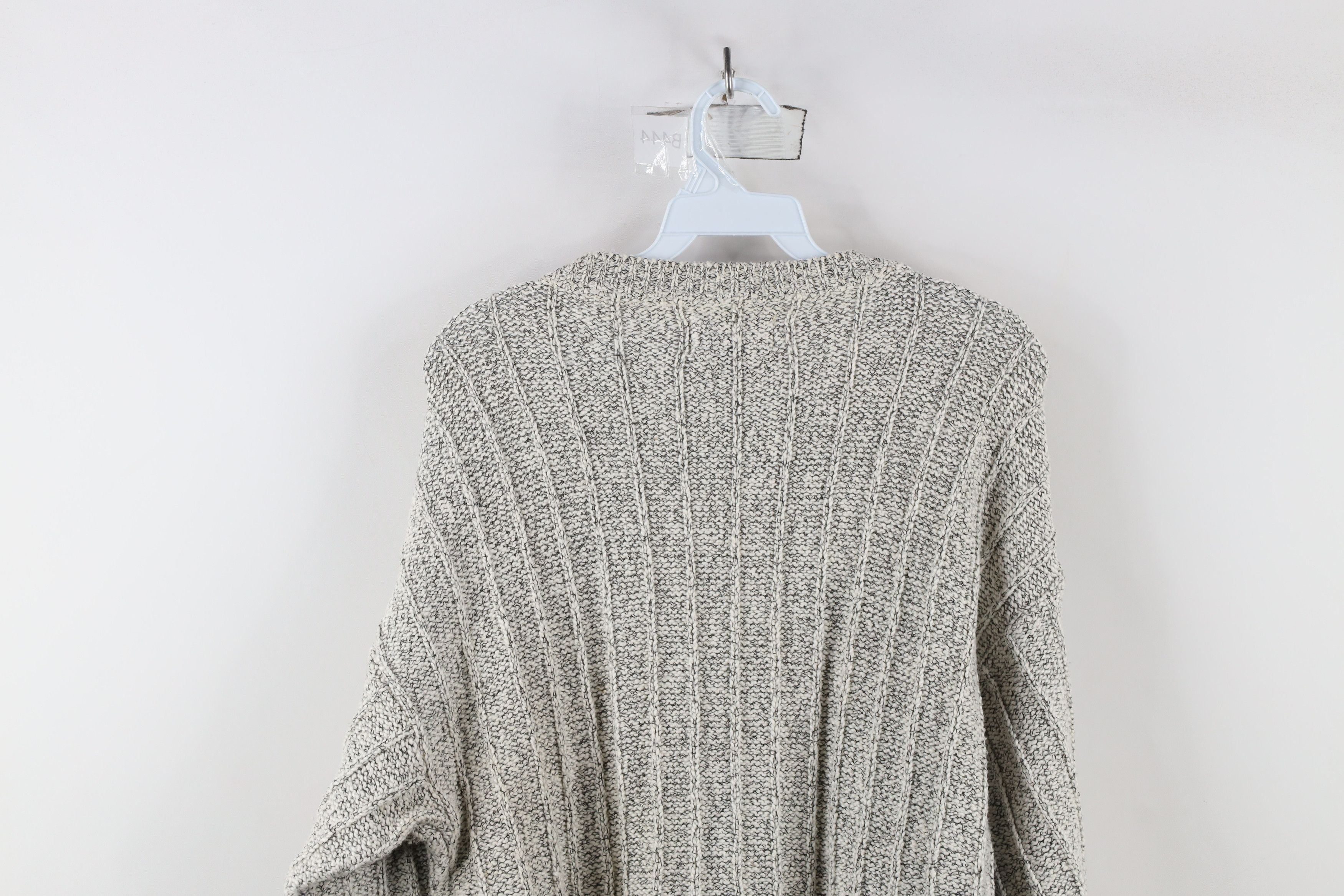 Vintage 90s Streetwear Ribbed Knit Crewneck Sweater USA