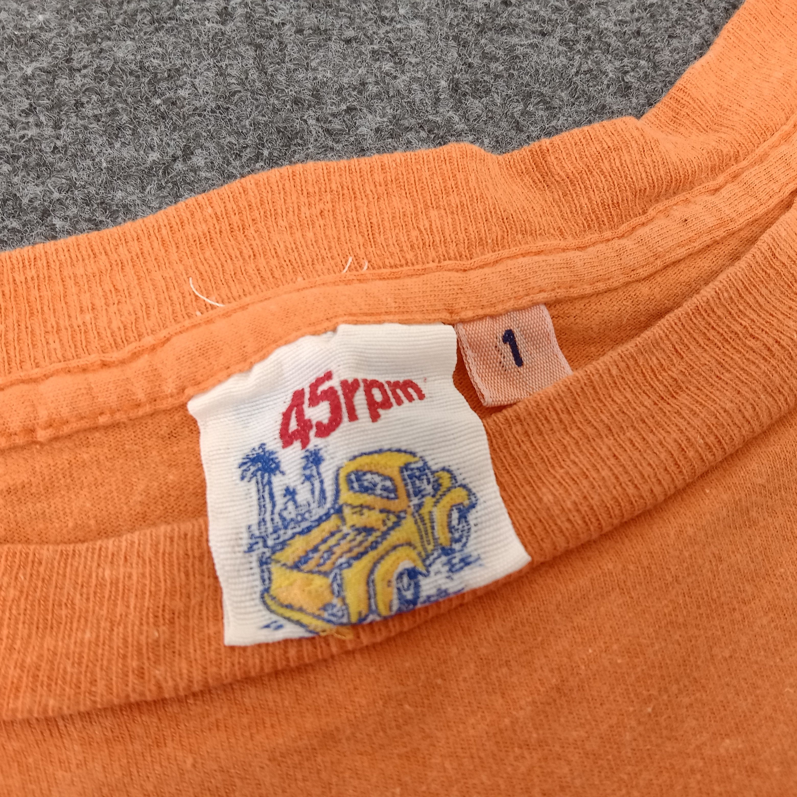 45rpm × Japanese Brand × Vintage 45rpm Japanese Brand Spellout Tshirt Size US XS / EU 42 / 0 - 6 Thumbnail