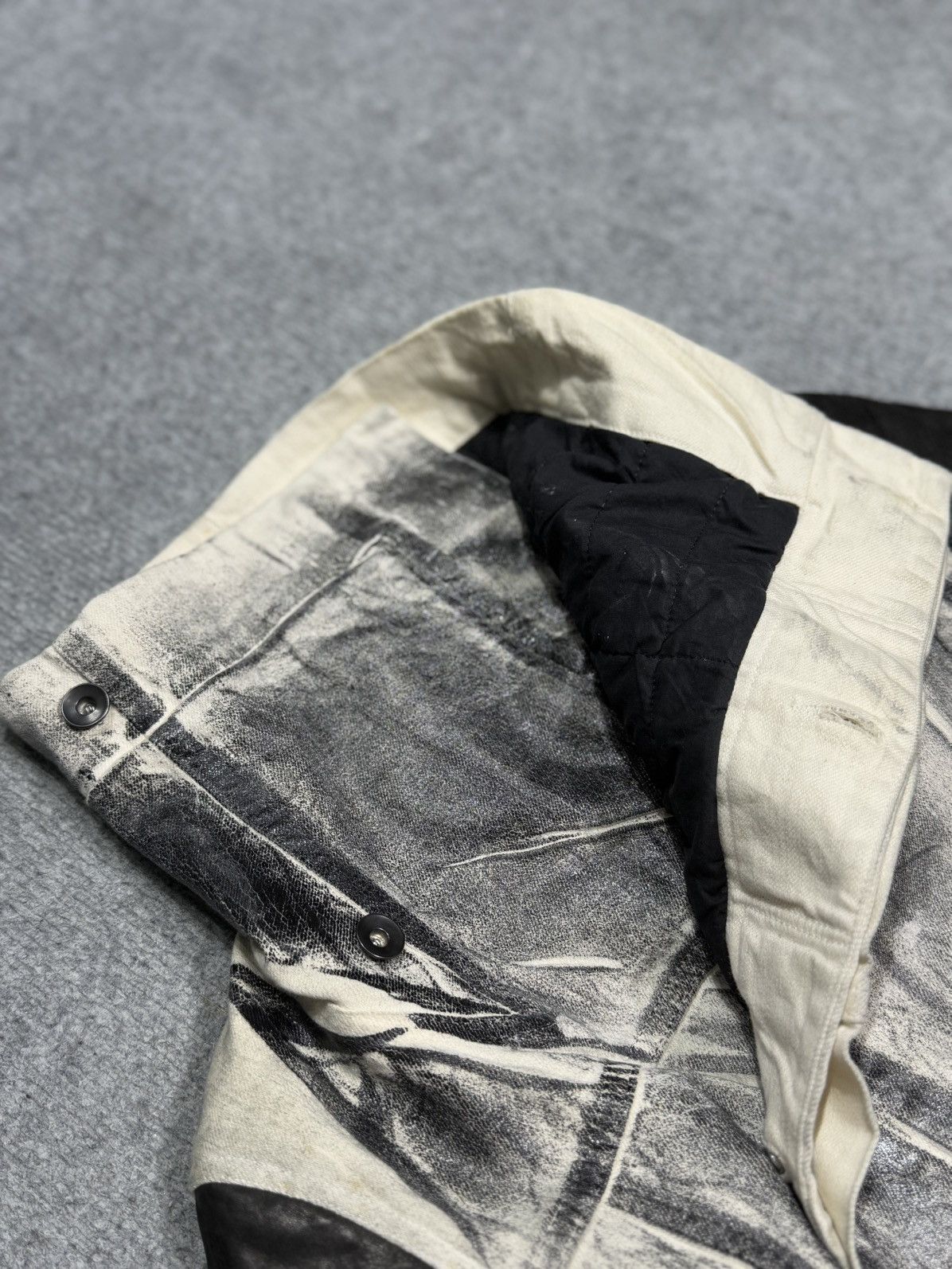 Rick Owens Rick owens - 2000s leather denim jacket Size US XS / EU 42 / 0 - 8 Thumbnail