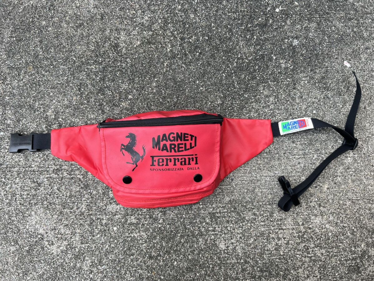 Ferrari RARE!! Vintage 90s Magnetti Marelli Ferrari Red Waist Bag Size ONE SIZE - 8 Thumbnail