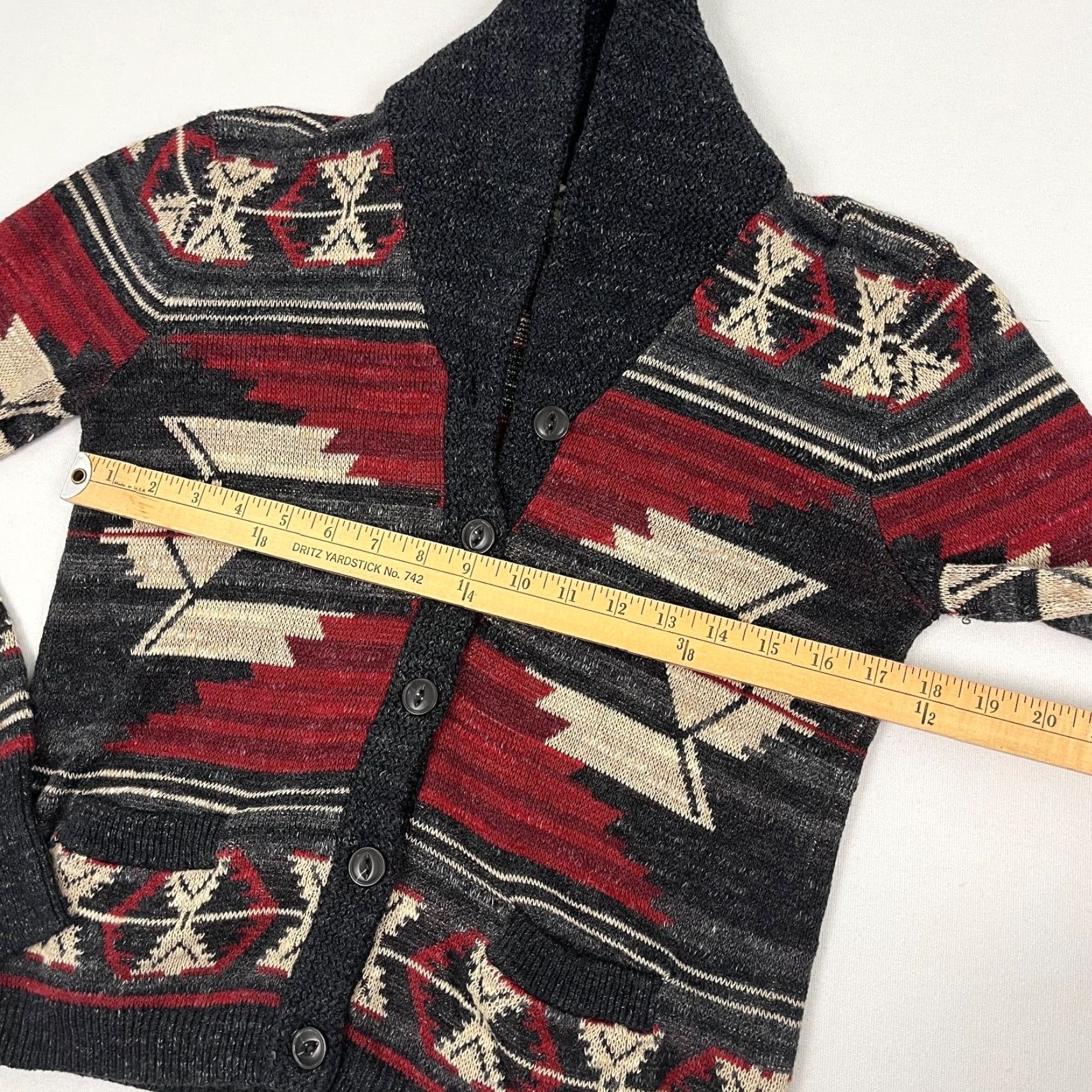 Vintage Denim & Supply Ralph Lauren Cardigan Sweater Womens XS Aztec Southwestern Shawl Size XS / US 0-2 / IT 36-38 - 5 Thumbnail