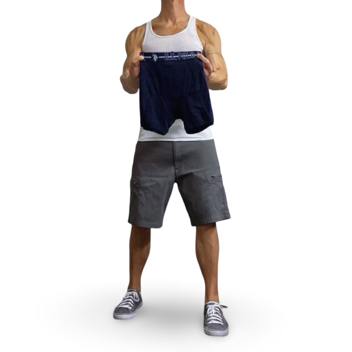 U.S. Polo Assn. US Polo Assn Men’s Blue Boxer Briefs Size Medium Size 34 - 2 Thumbnail