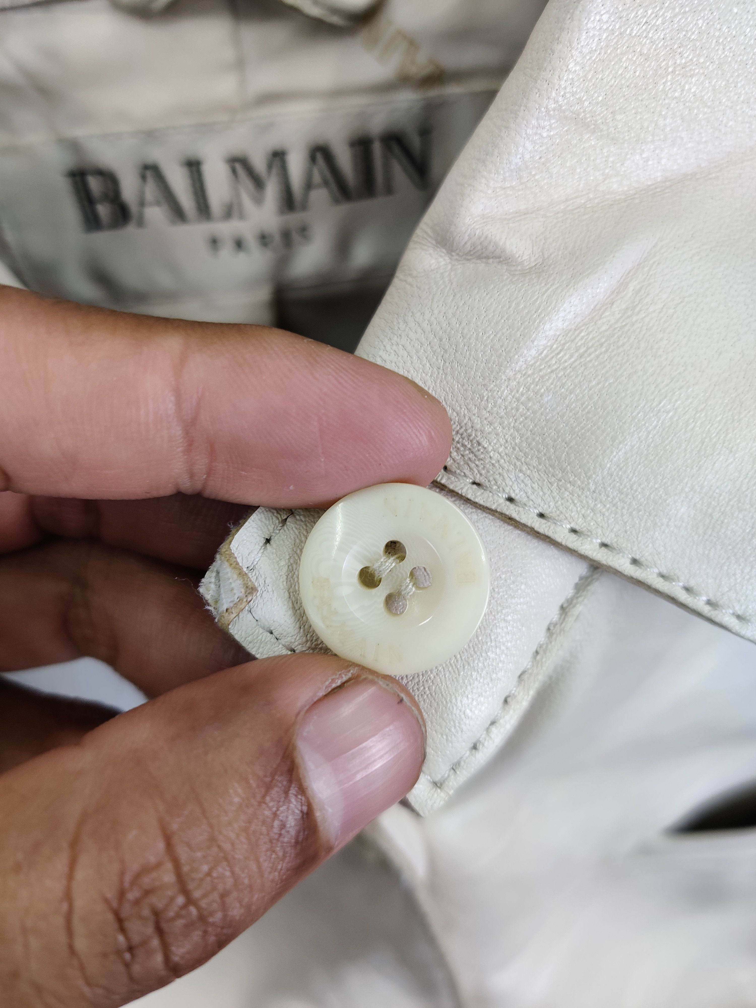 Balmain Vintage Balmain Paris Button Ups Leather Jacket Size US M / EU 48-50 / 2 - 10 Thumbnail