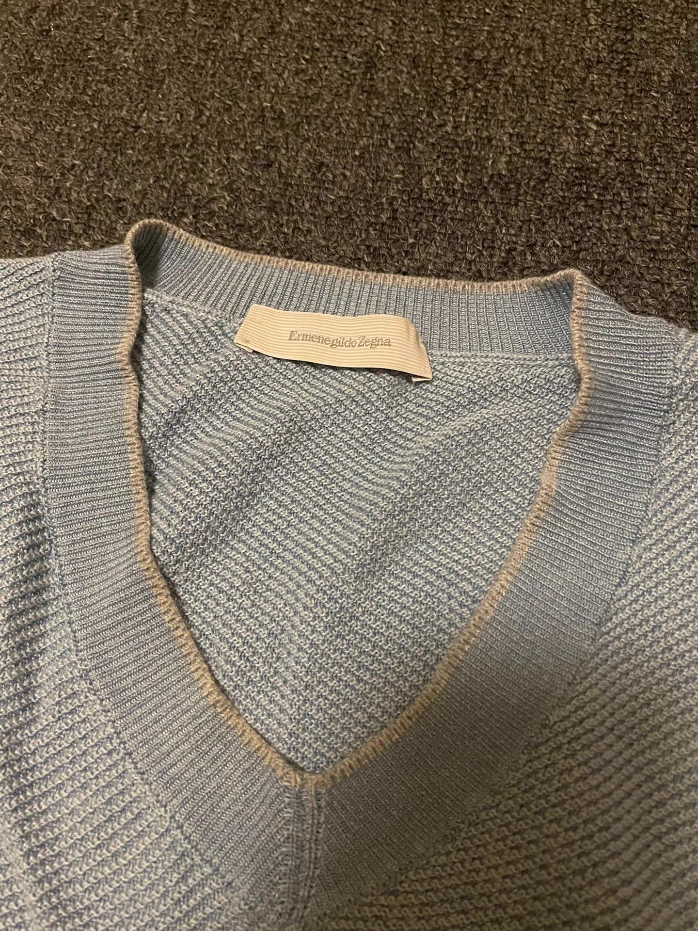 Ermenegildo Zegna Ermenegildo Zegna mainline V-neck pullover Size US M / EU 48-50 / 2 - 2 Thumbnail