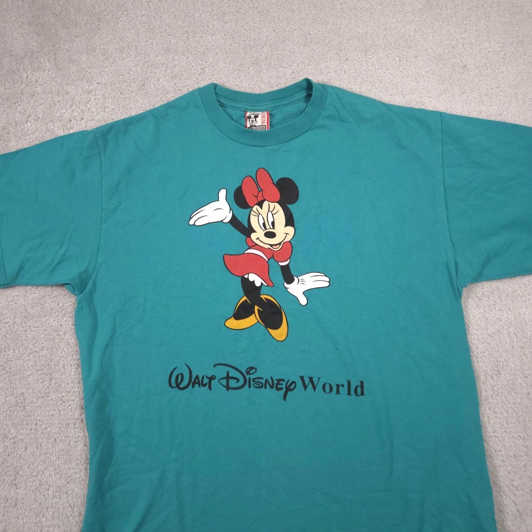 Disney VINTAGE Disney Minnie Mouse Shirt Mens OS Green Walt Disney World Tee USA 90s Size US M / EU 48-50 / 2 - 4 Thumbnail