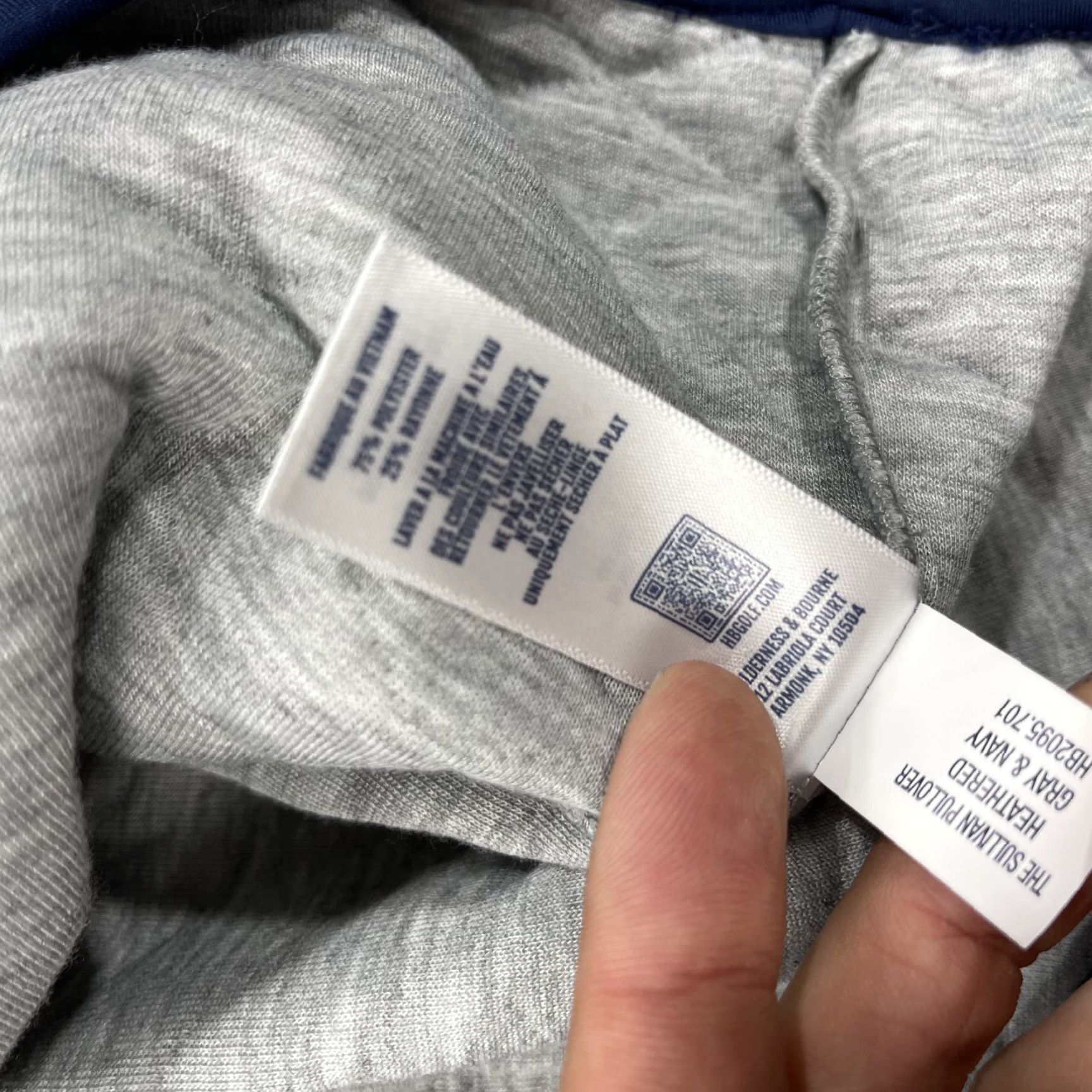 Logo 7 Holderness & Bourne Jacket Mens M Gray Sullivan Quilted Logo Golf Sweater Size US M / EU 48-50 / 2 - 5 Thumbnail