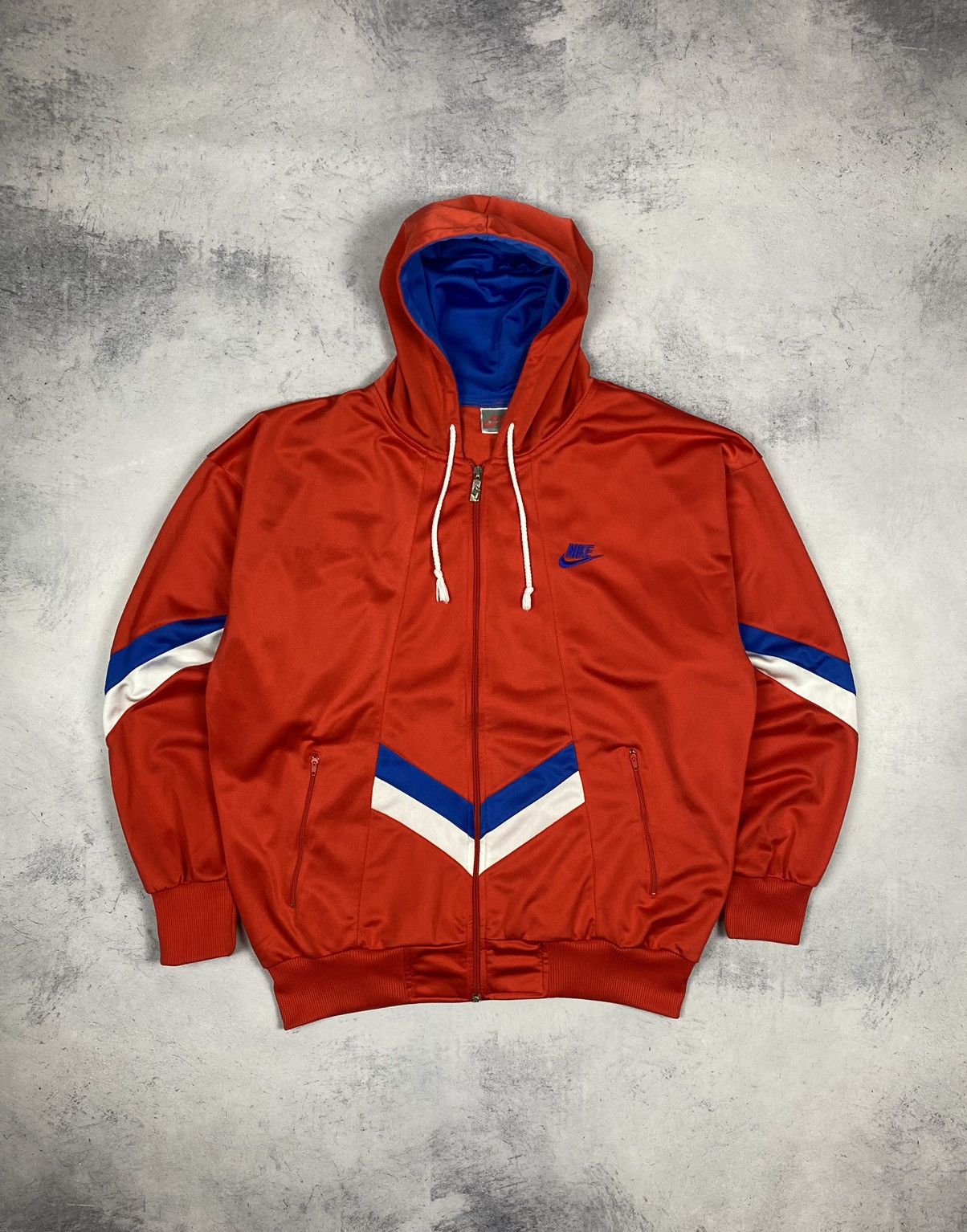 Nike Vintage 80s Nike Windbreaker Jacket Full Zip Hoodie Men’s Size US L / EU 52-54 / 3 - 7 Thumbnail