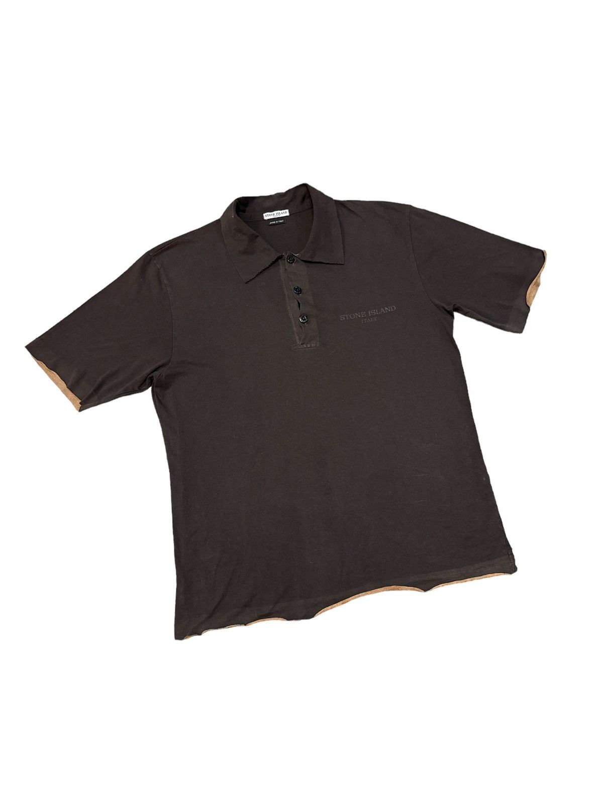Stone Island VINTAGE STONE ISLAND ITALY COLLARED SHIRT Size US S / EU 44-46 / 1 - 1 Thumbnail