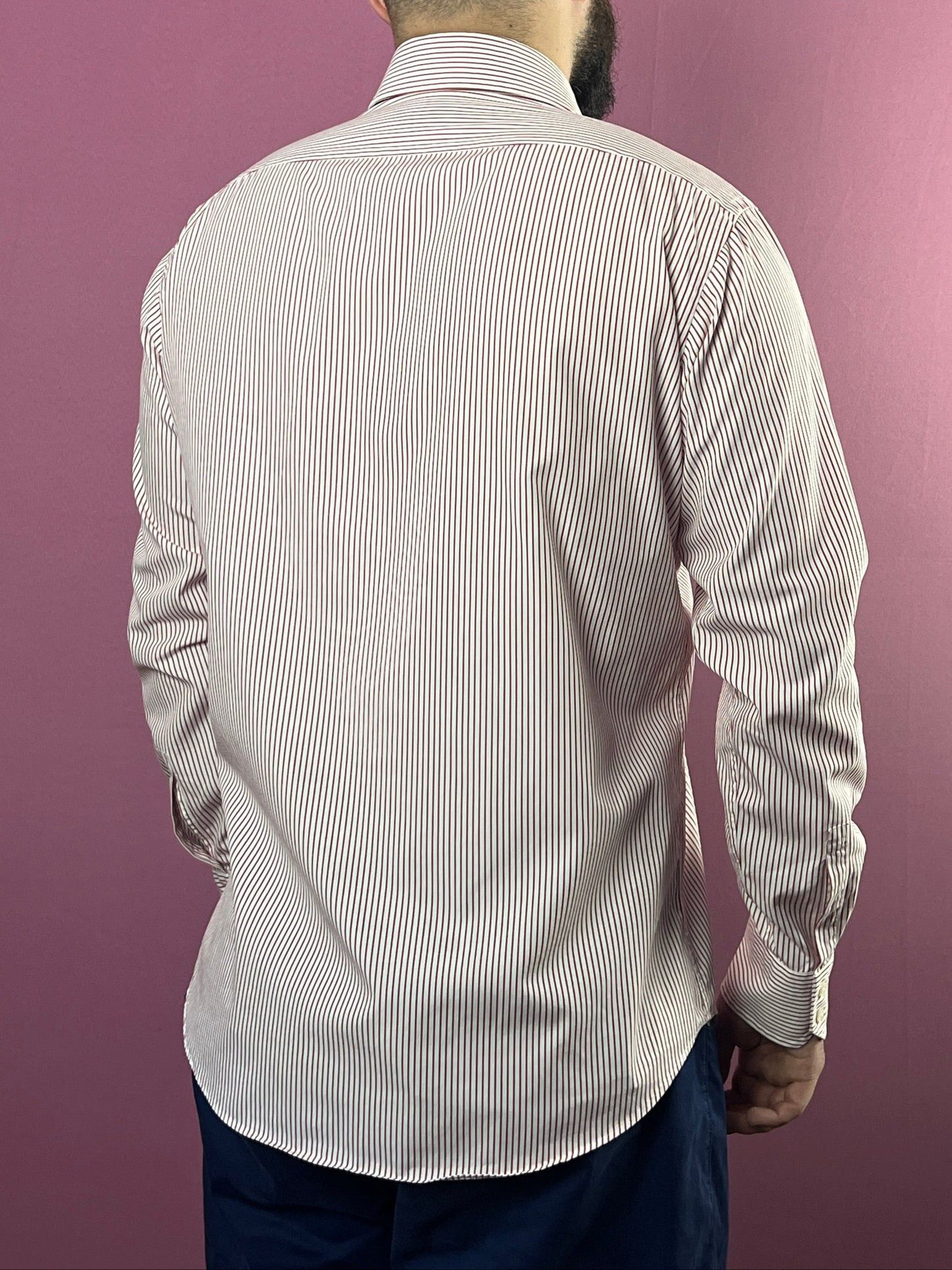 Hugo Boss × Vintage Boss Hugo Boss Vintage Men's Striped Shirt - M Size US M / EU 48-50 / 2 - 4 Thumbnail