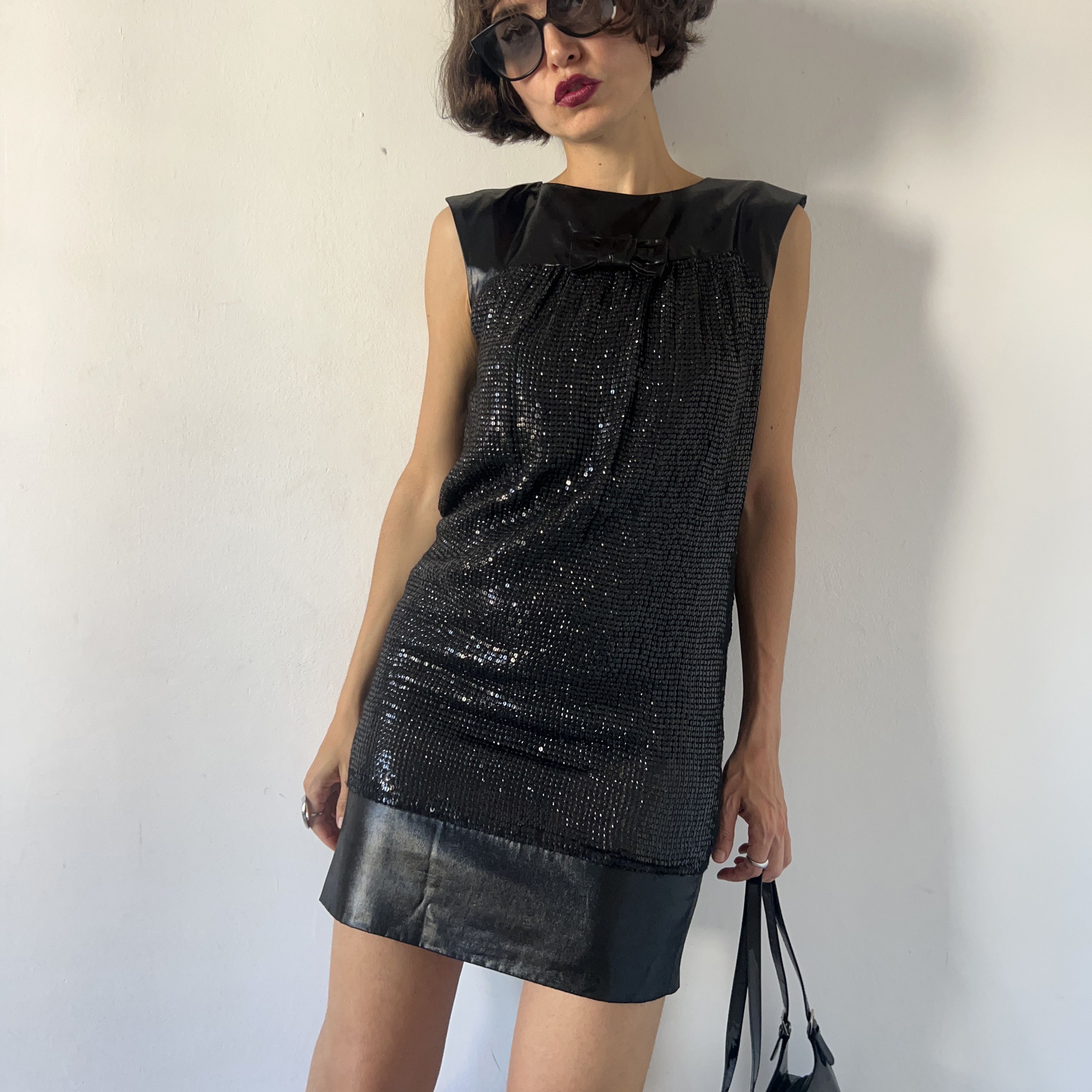 plein sud Vintage y2k Plein Sud Sequin Silk Party Sheath Dress Size S / US 4 / IT 40 - 3 Thumbnail
