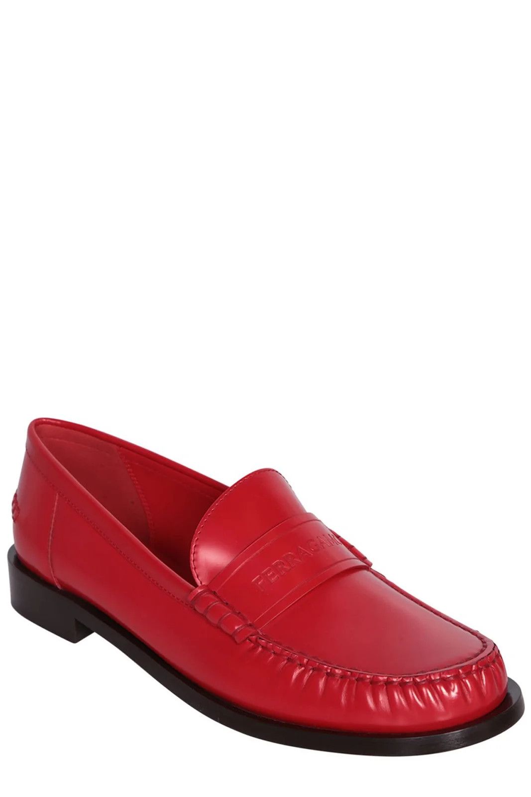 Salvatore Ferragamo o1s1rm0924 Irina Loafers in Flame Red Size US 7.5 / IT 37.5 - 2 Thumbnail