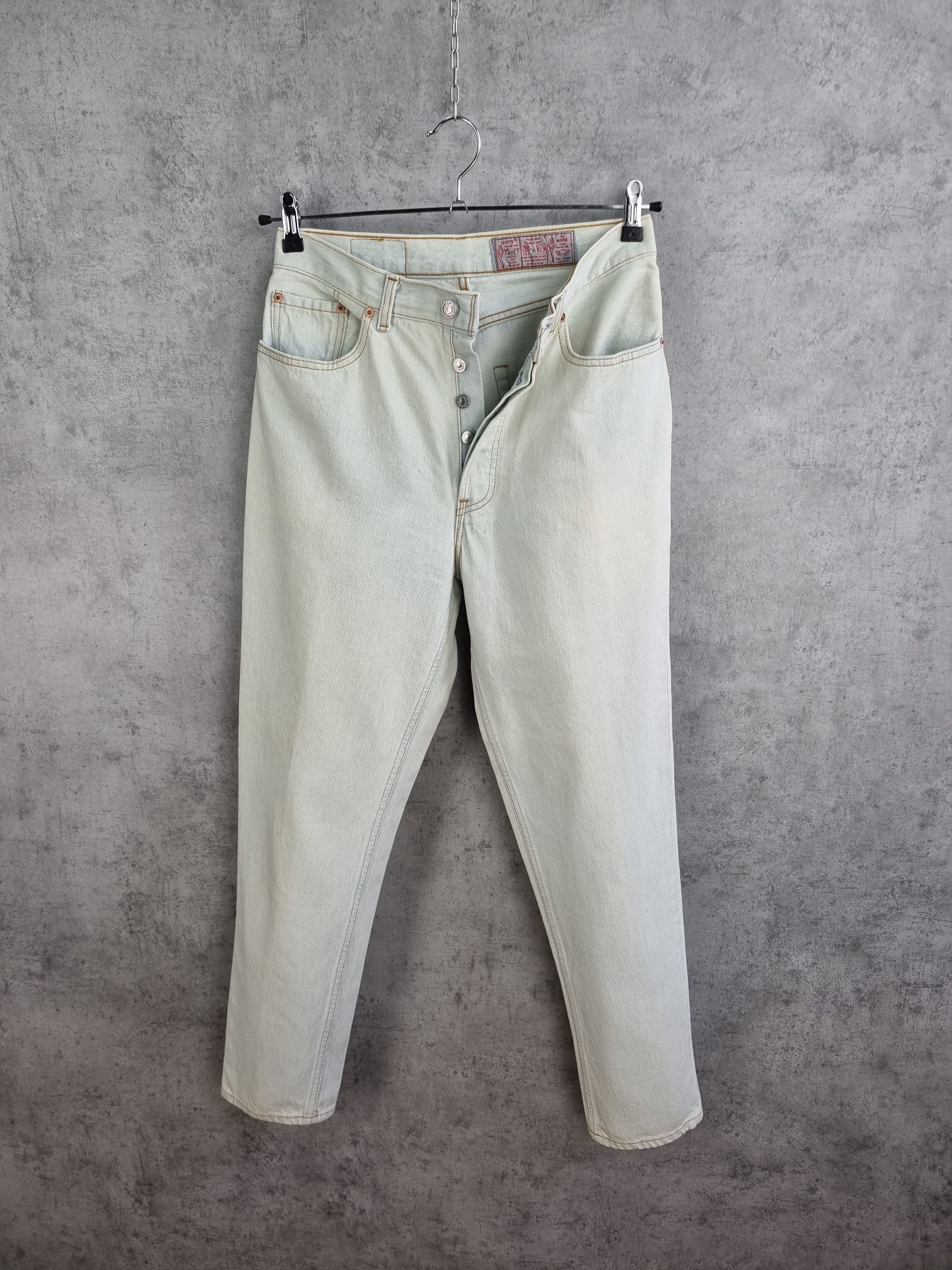 Levi's × Levi's Vintage Clothing 90s Levis France Made Cool Faded Unique Denim Jeans Size US 31 - 12 Thumbnail