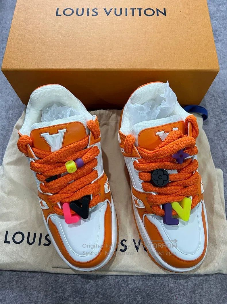Louis Vuitton Louis Vuitton Orange Small Fat Ding Platform Shoes Casual Size US 7.5 / EU 40-41 - 2 Thumbnail