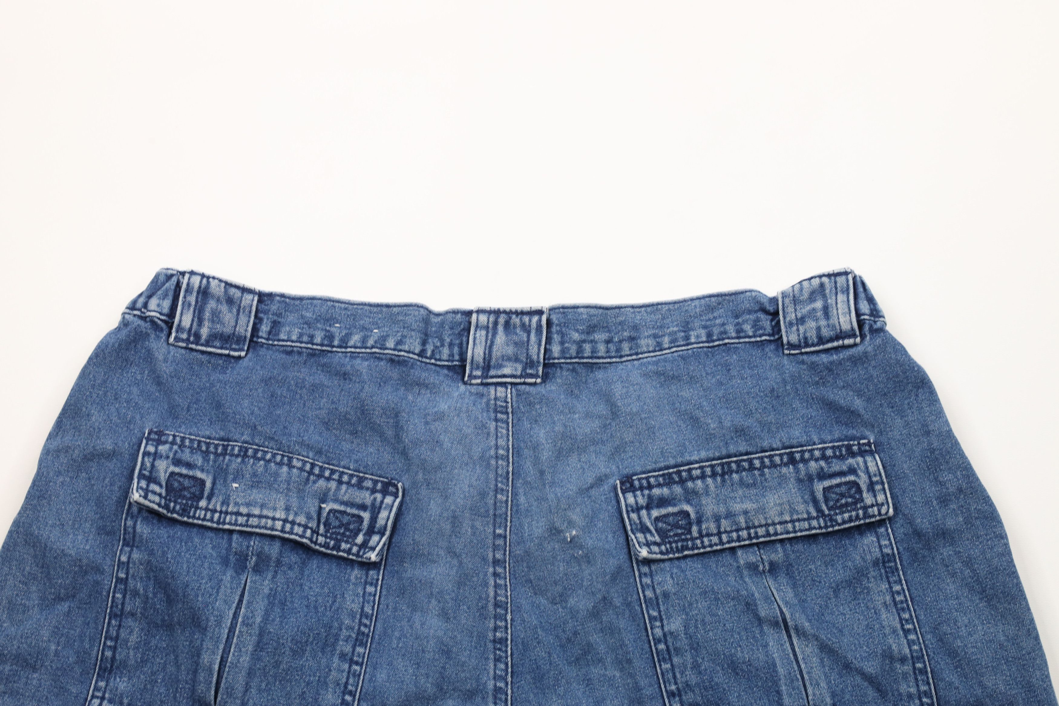 Vintage Vintage 90s Streetwear Above Knee Denim Cargo Shorts Jorts Size US 38 / EU 54 - 9 Thumbnail
