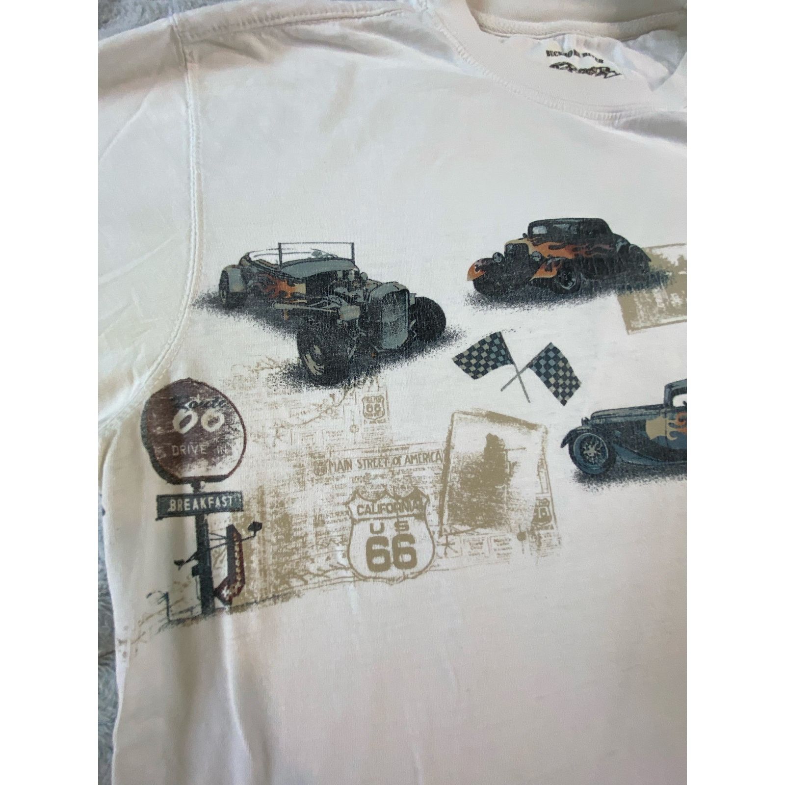 Duluth Trading Company Buckhorn River T-shirt, Sz XXL, Route 66 Classic Cars Design Size US XXL / EU 58 / 5 - 5 Thumbnail