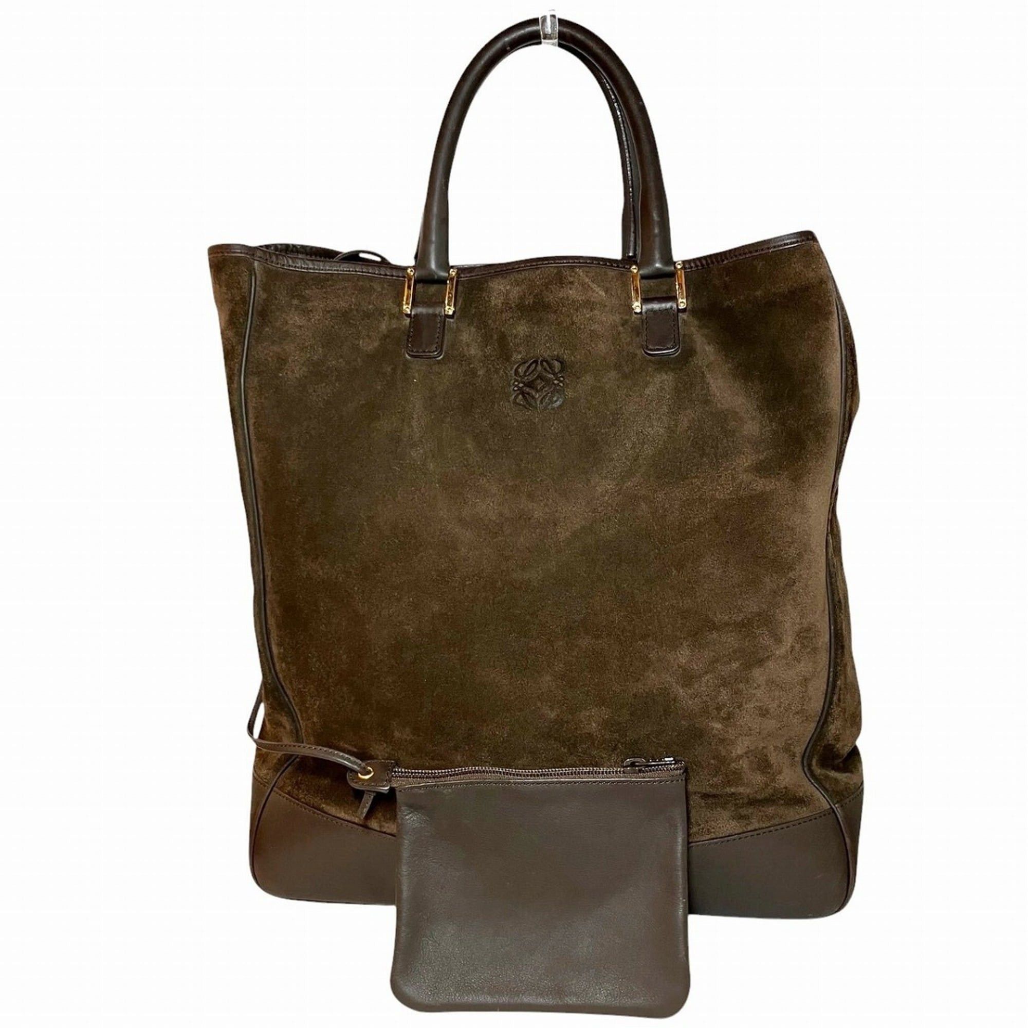 Loewe Loewe tote bag, Anagram design, suede leather. Size ONE SIZE - 1 Thumbnail