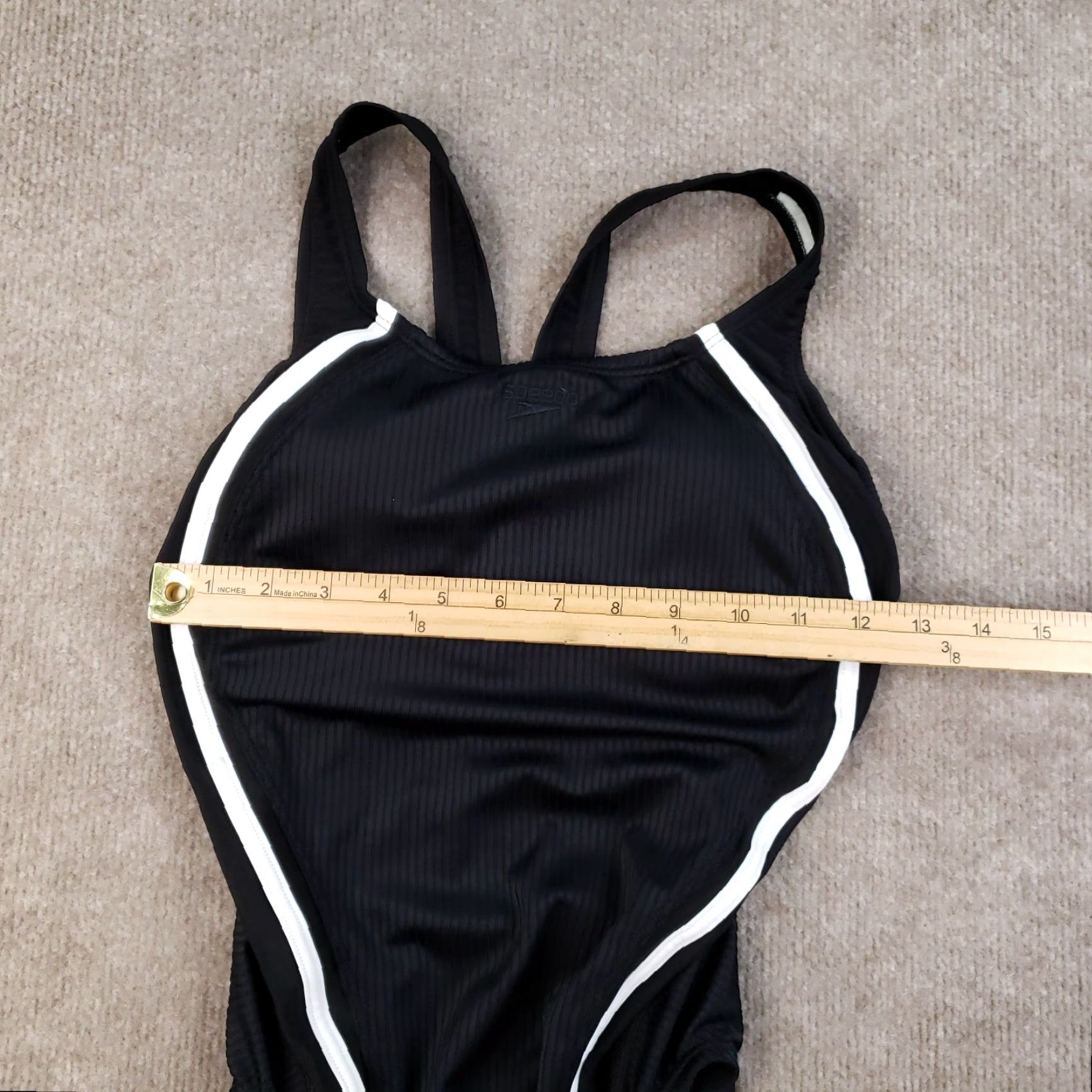 Speedo Speedo Womens Size 8 Black One Piece Swimsuit UPF 50+ NWT Bathing Suit Size M / US 6-8 / IT 42-44 - 2 Thumbnail