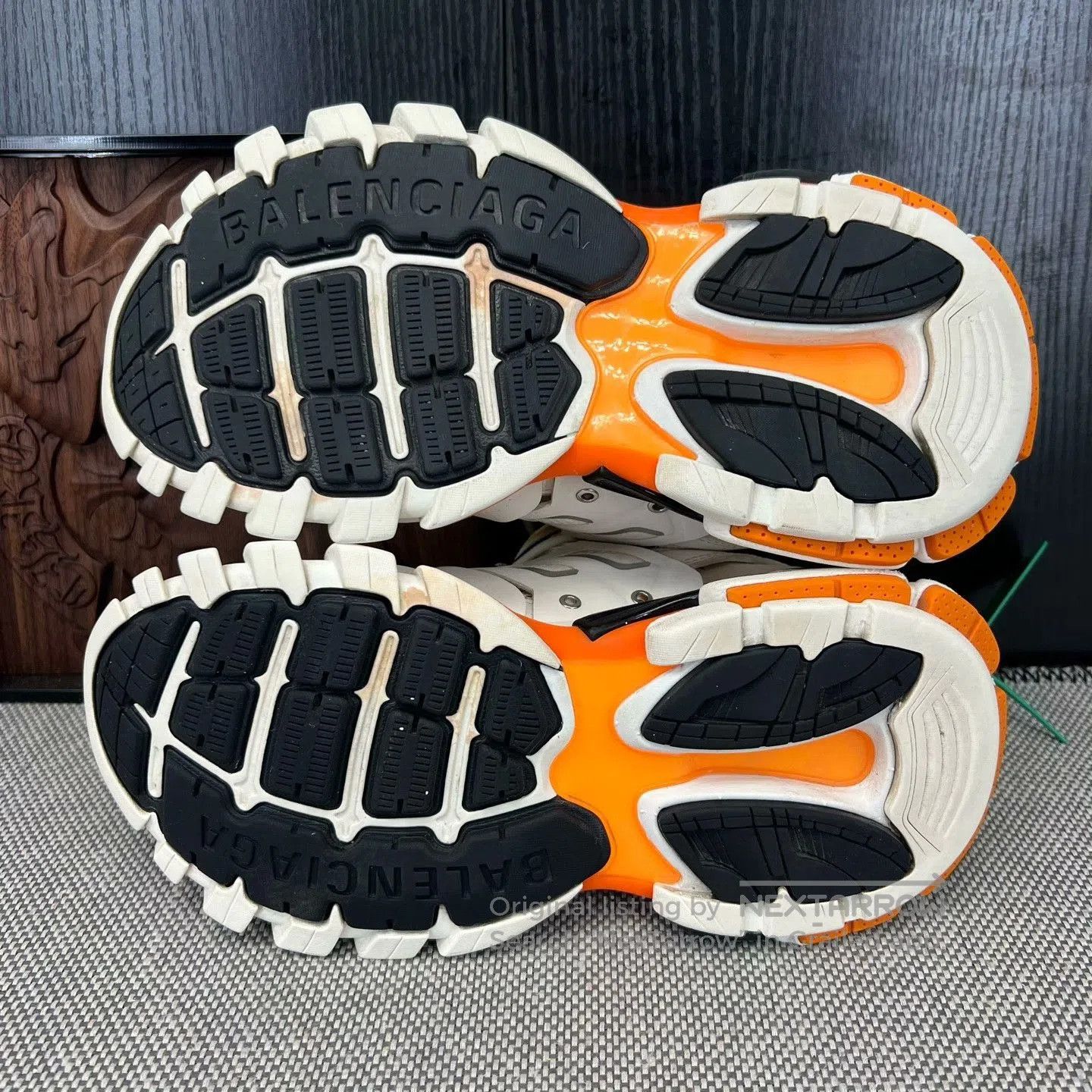 Balenciaga Balenciaga Track White Orange Sneakers. Size US 5 / IT 35 - 3 Thumbnail