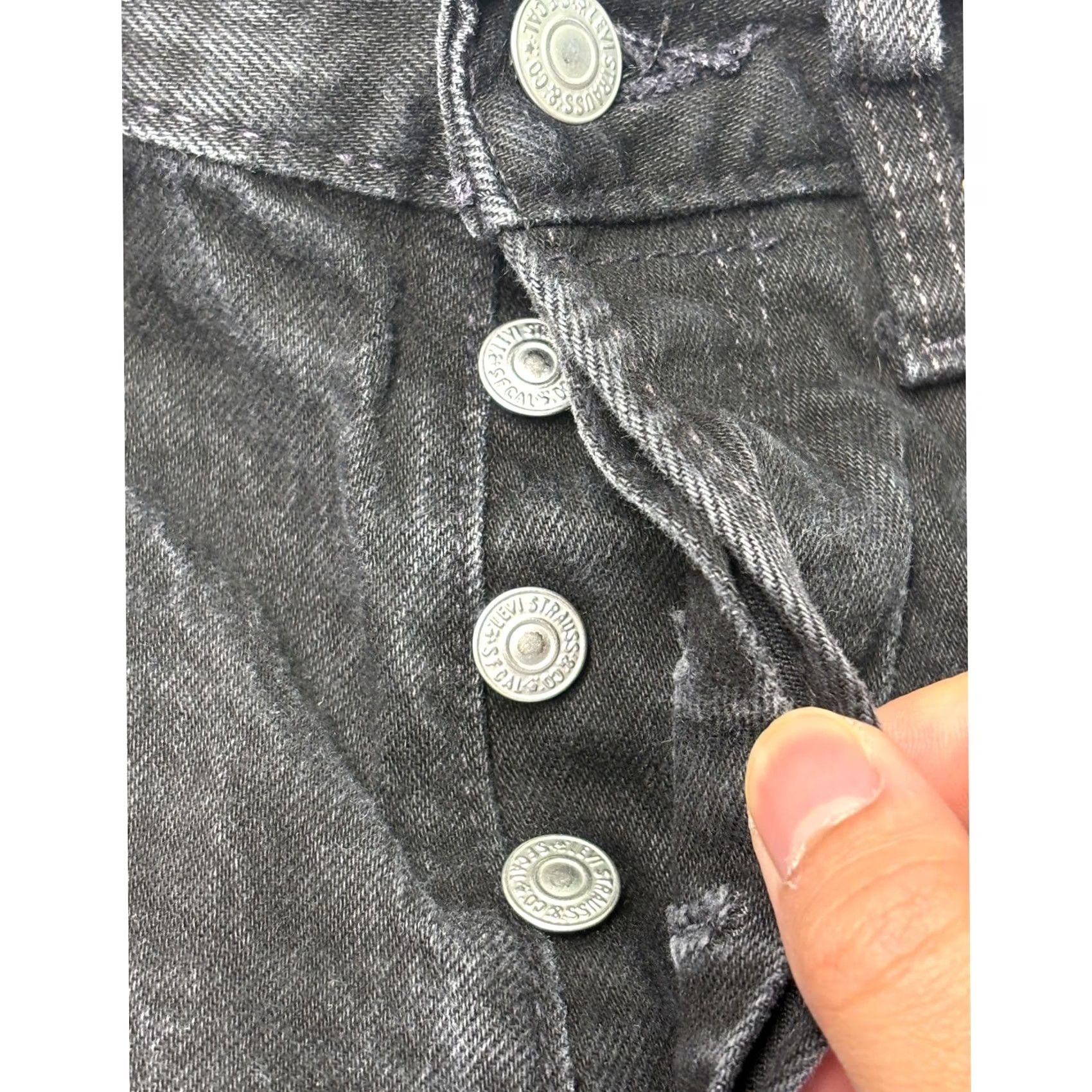 Levi's Levi's Premium 501 '93 Jeans Straight Black Mens W29 L30 79830-0026 Size US 29 - 2 Thumbnail