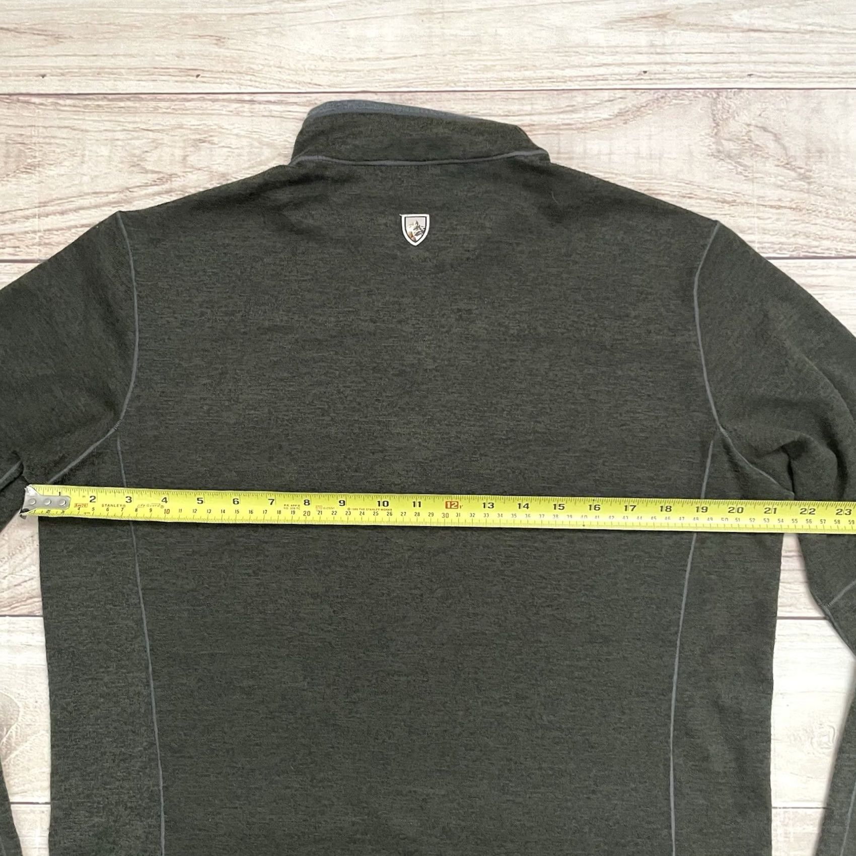 Vintage Kuhl Solid Green Fleece Ryzer Pullover 1/4 Quarter Zip Sweater Men Large Size US L / EU 52-54 / 3 - 7 Thumbnail
