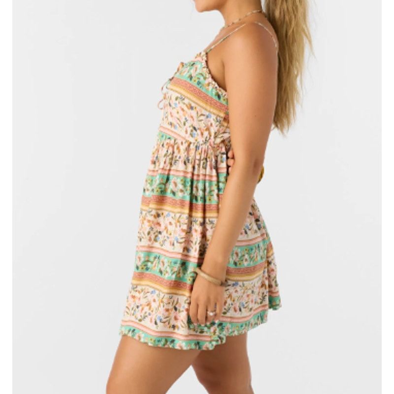 O'Neill NWT O'Neill Delena Sun Dress with Drawstring V-Neck Tapioca Size S / US 4 / IT 40 - 3 Thumbnail