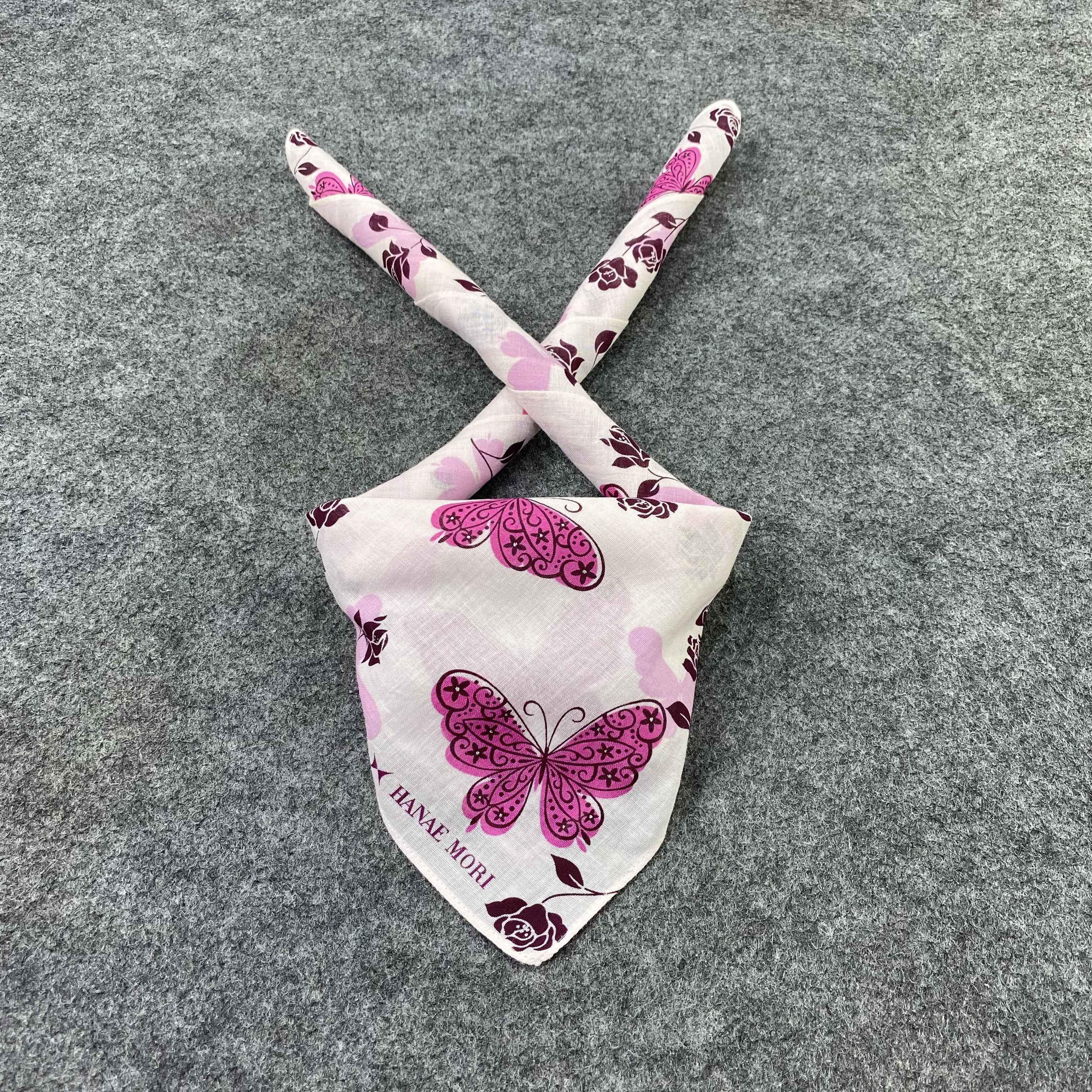 Hanae Mori Hanae Mori Handkerchief Neckerchief Bandana-B1972 Size ONE SIZE - 2 Thumbnail