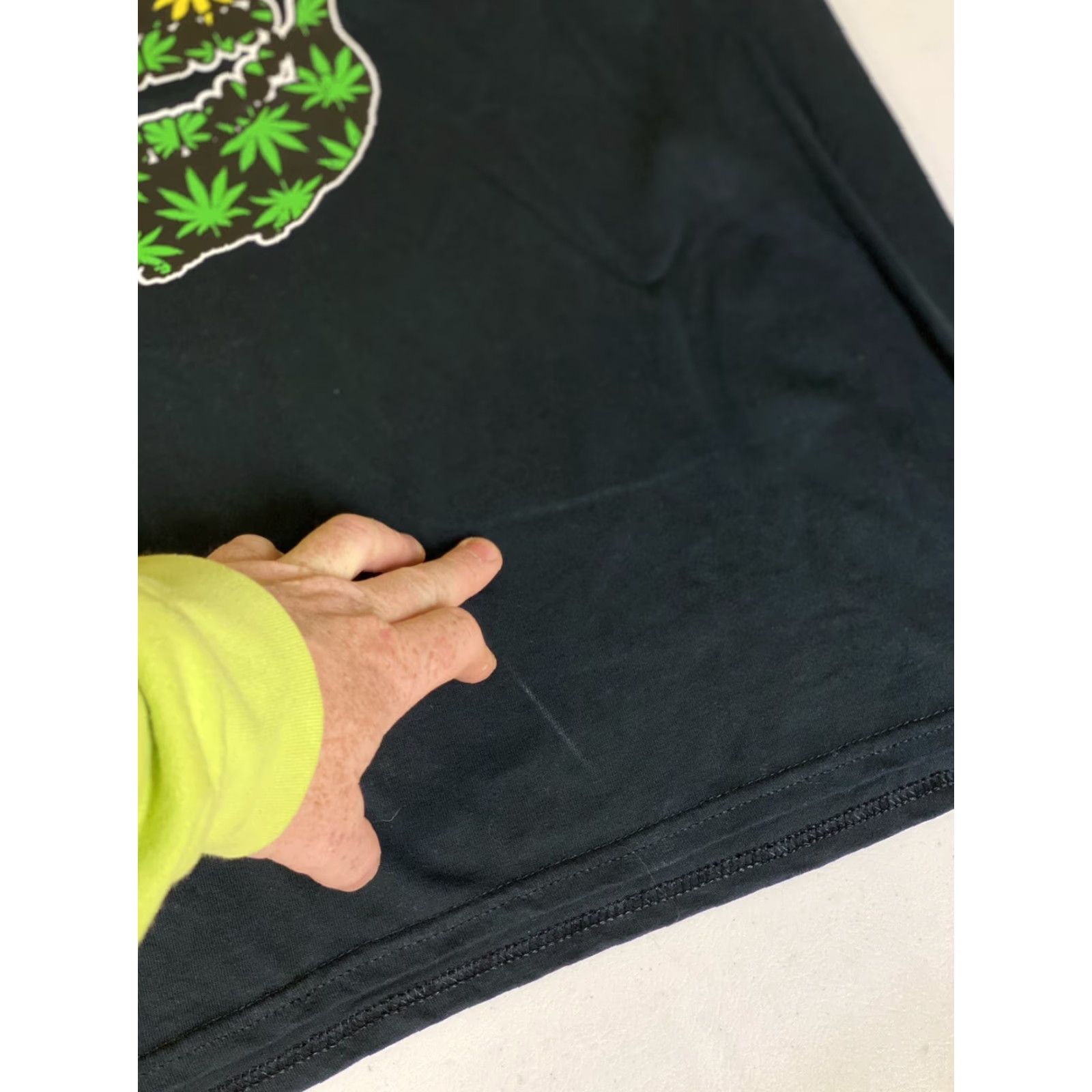 Gildan Gildan T-Shirt Skull Hemp Short Sleeve Crew Neck Mens XL Black Size US XL / EU 56 / 4 - 5 Thumbnail
