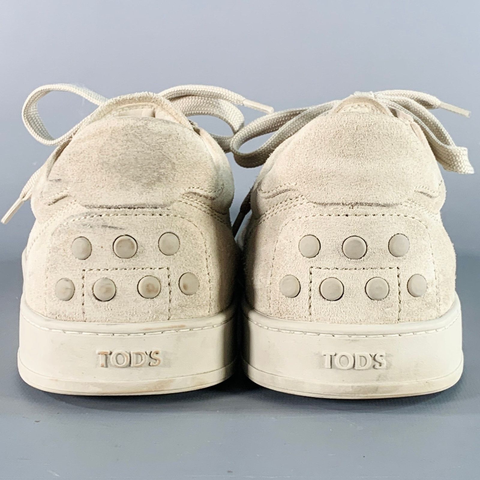 Tod's TOD'S Size 11 Grey Suede Low Top Rubber Sole Sneakers Size US 11 / EU 44 - 3 Thumbnail
