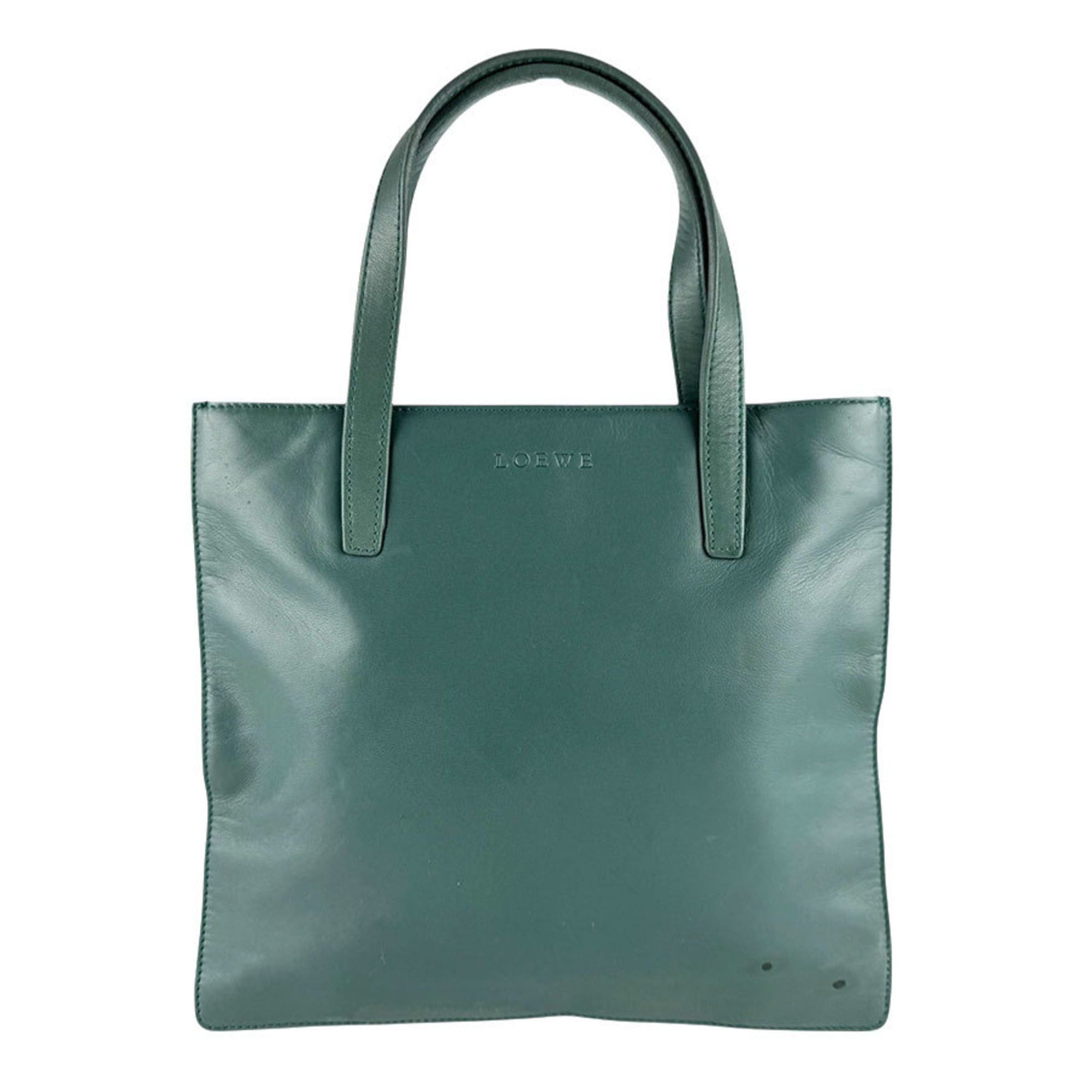 Loewe LOEWE Women's Green Leather Handbag Z8279 Size ONE SIZE - 1 Thumbnail