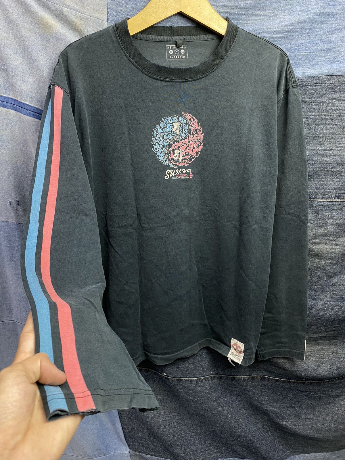 If Six Was Nine × Japanese Brand × Le Grande Bleu (L.G.B.) japanese longsleeve the peculiar japan style Size US L / EU 52-54 / 3 - 7 Thumbnail
