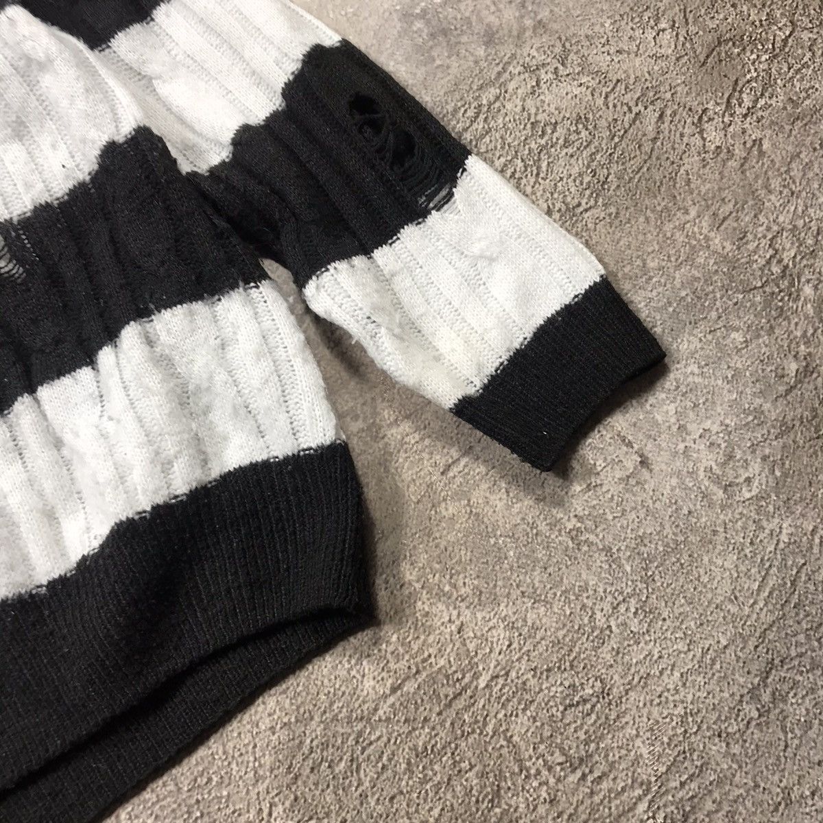 Vintage Vintage Y2K ABSTRACT FURRY MOHAIR SWEATER Knitted Oversized Size M / US 6-8 / IT 42-44 - 5 Thumbnail