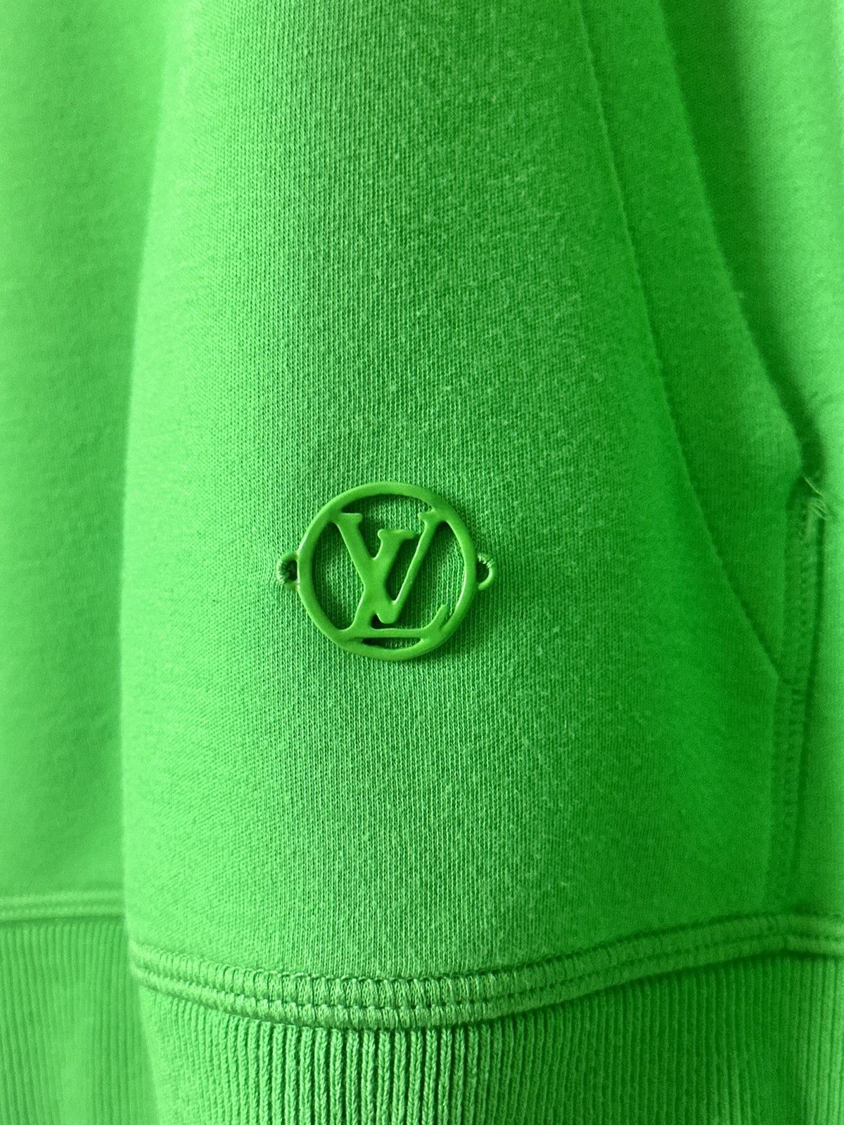 Louis Vuitton LV x Virgil Abloh Monogram Flower Opal Green Hoodie Size US XL / EU 56 / 4 - 5 Thumbnail