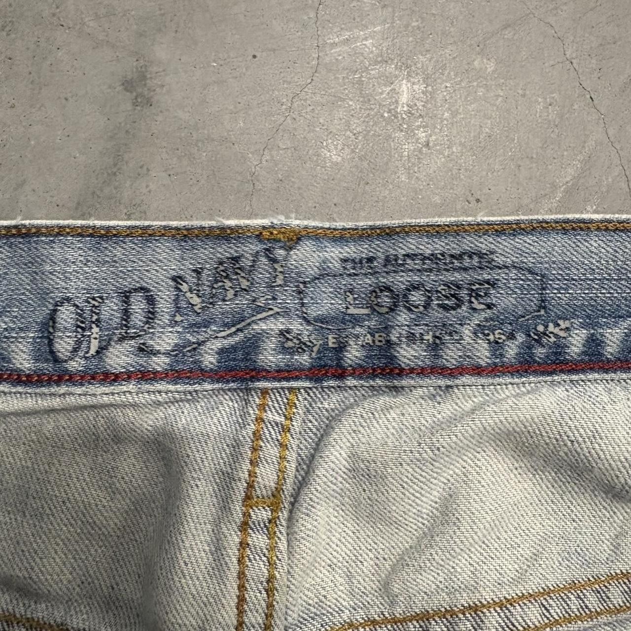 Old Navy Crazy Vintage Y2K/2000s Baggy Loose WideLeg Old Navy Skater Style Light Wash Denim Jeans! Size US 38 / EU 54 - 8 Thumbnail