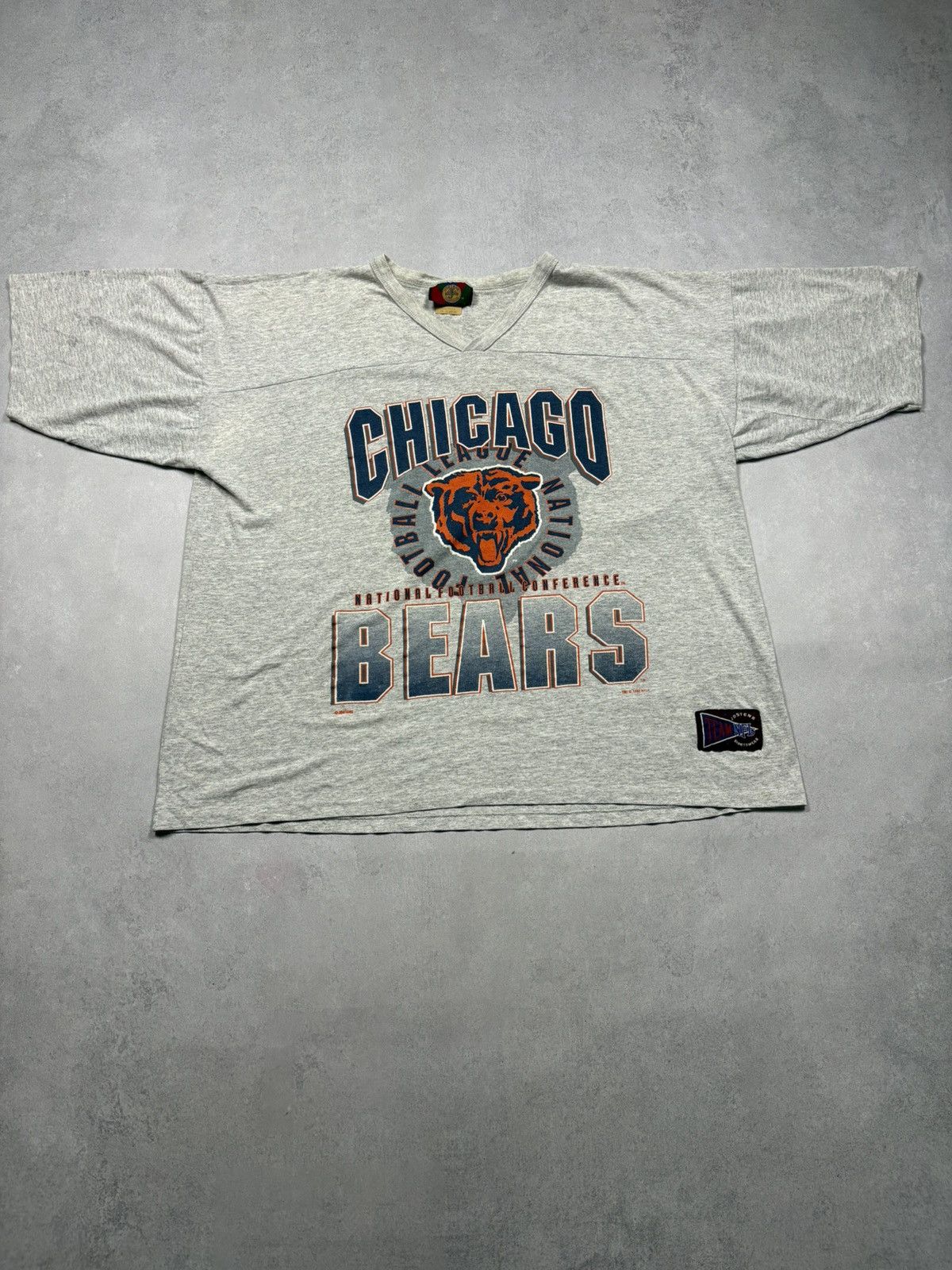 NFL 1992 Chicago Bears Jostens NFL V-Neck Tee Vintage 90s USA Size US XXL / EU 58 / 5 - 1 Thumbnail