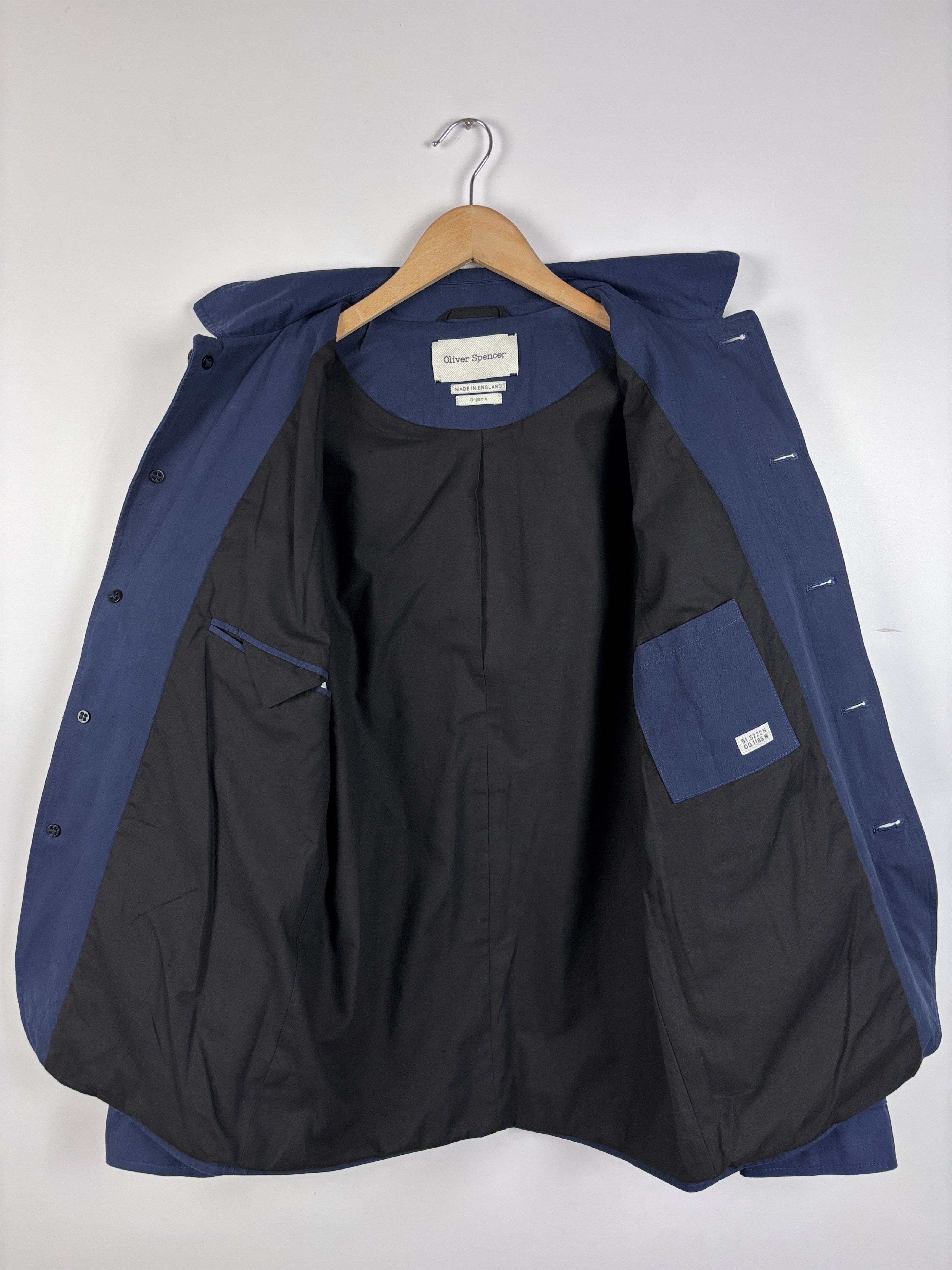 Oliver Spencer Oliver Spencer Organic Cotton Jacket Blazer Blue Size 38 Size US M / EU 48-50 / 2 - 9 Thumbnail