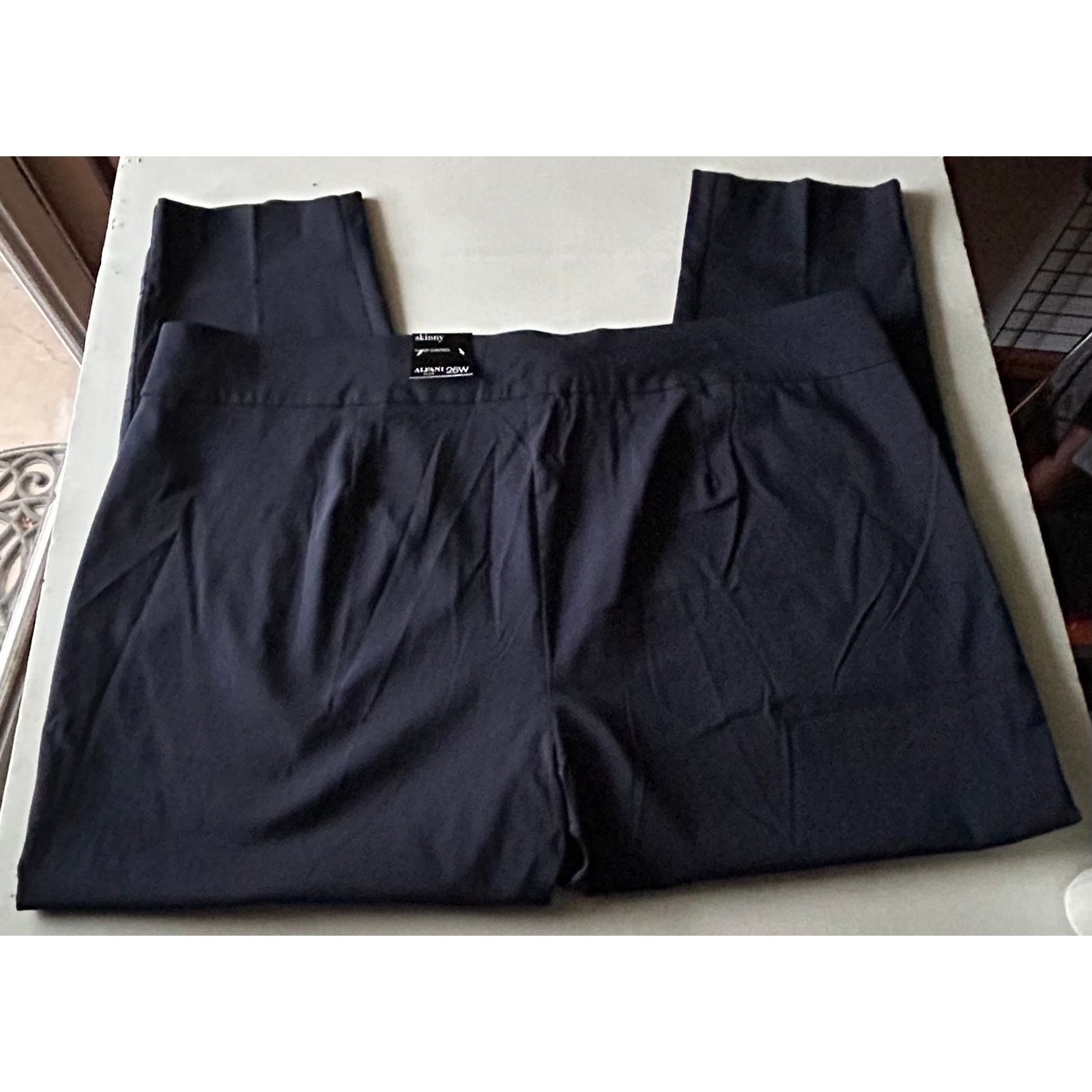 Alfani Alfani Womens Tummy Control Skinny Navy Blue Pants 26W Size 24" / US 00 / IT 34 - 3 Thumbnail