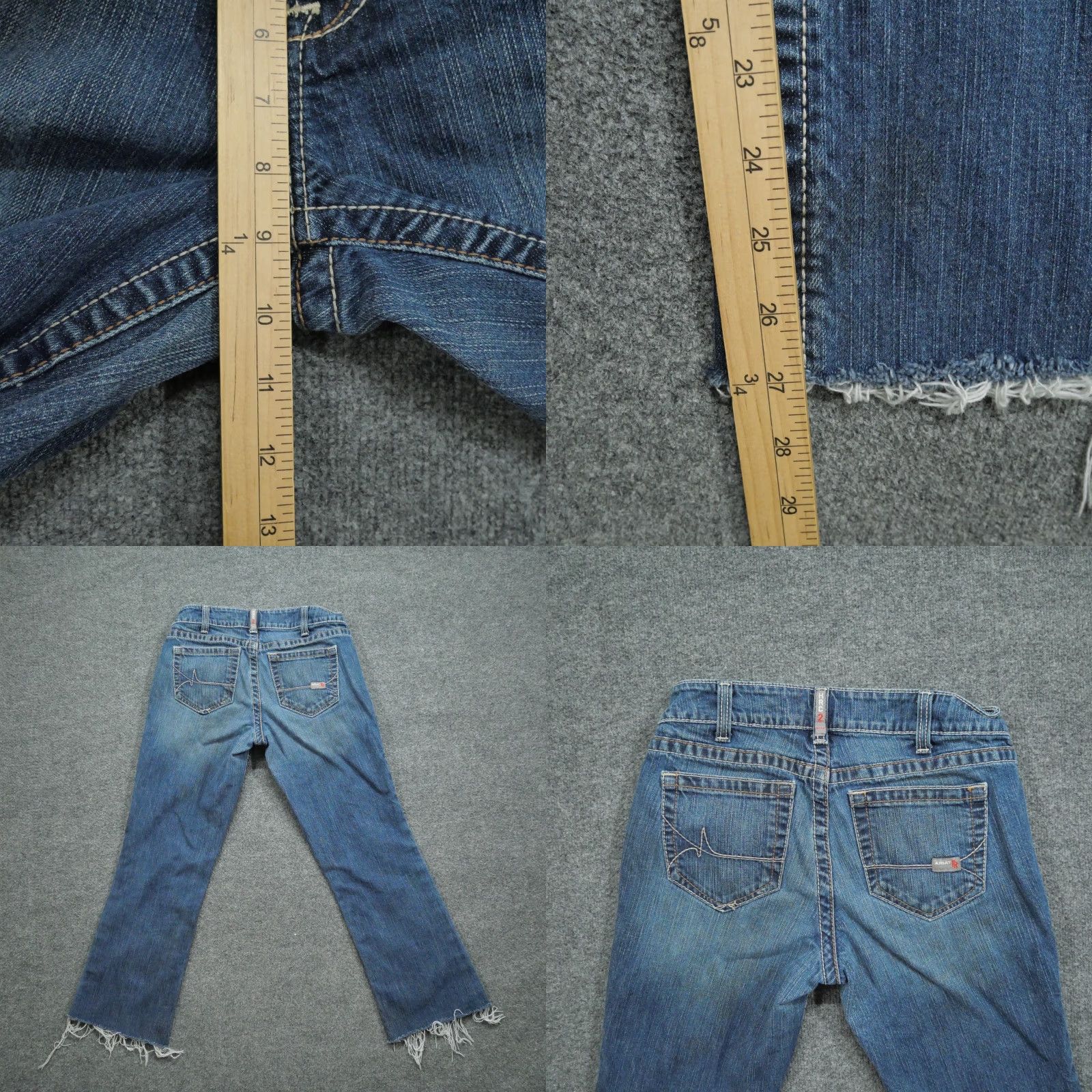 Ariat Ariat Jeans Womens 29 Blue Flame-Resistant Mid Rise Cropped Workwear 32x27 Size 29" - 8 Thumbnail