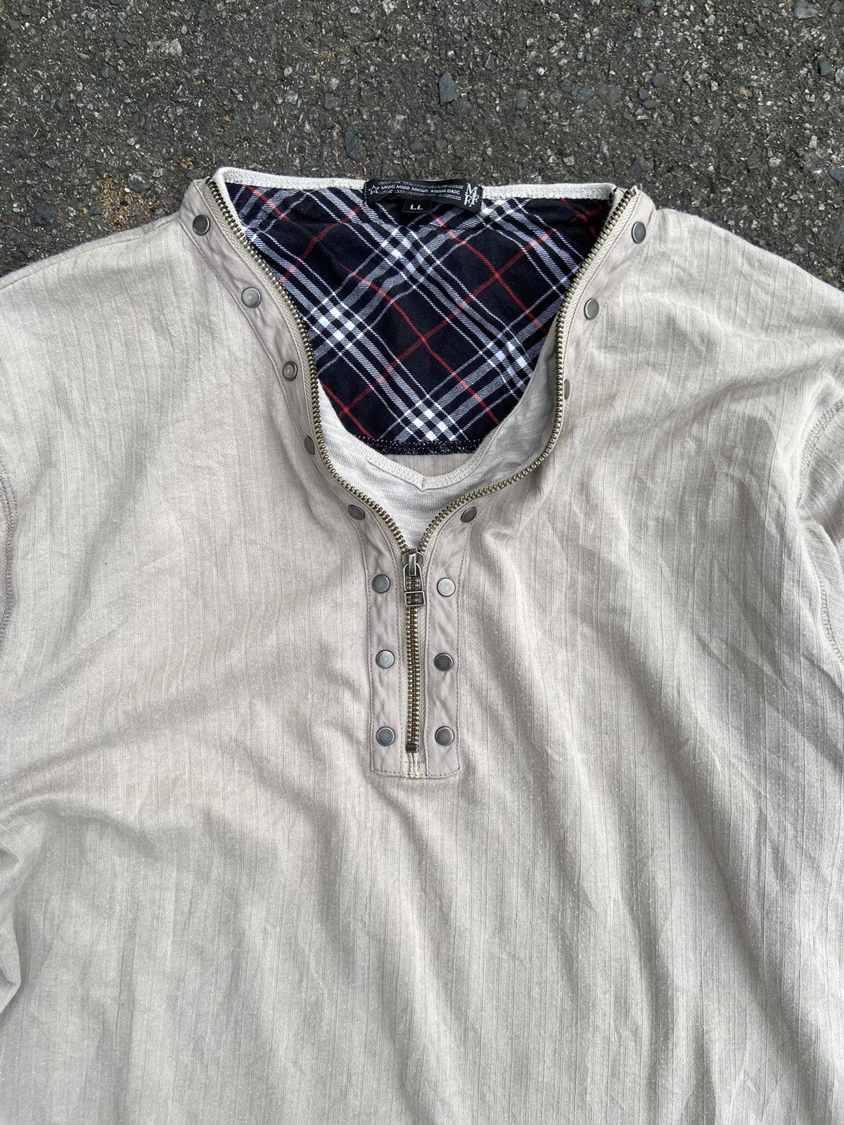 Japanese Brand DOUBLE LAYER JAPANESE LONG SLEEVE Size US XL / EU 56 / 4 - 6 Thumbnail