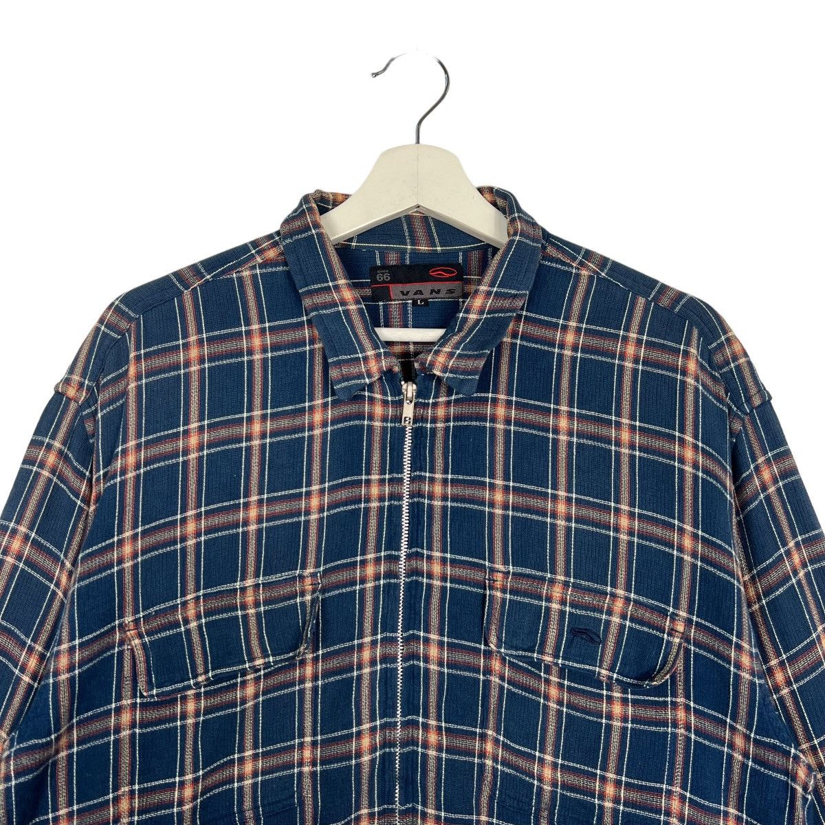 Vans 🔥90s VINTAGE VANS CHECK ZIPPER SHIRT JACKET Size US L / EU 52-54 / 3 - 3 Thumbnail