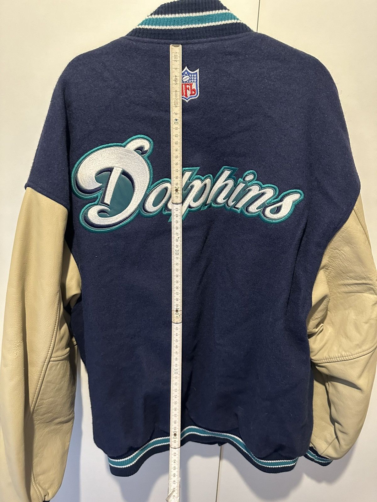 Nike Nike Lederjacke Miami Dolphins Size XL Leather Jacket Size US XL / EU 56 / 4 - 18 Thumbnail