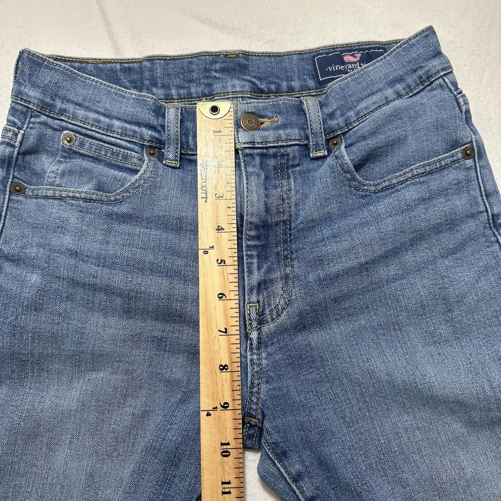 Vineyard Vines Vineyard Vines 28x30 Blue Skinny Jeans Denim Paint Stained Size 28" / US 6 / IT 42 - 8 Thumbnail