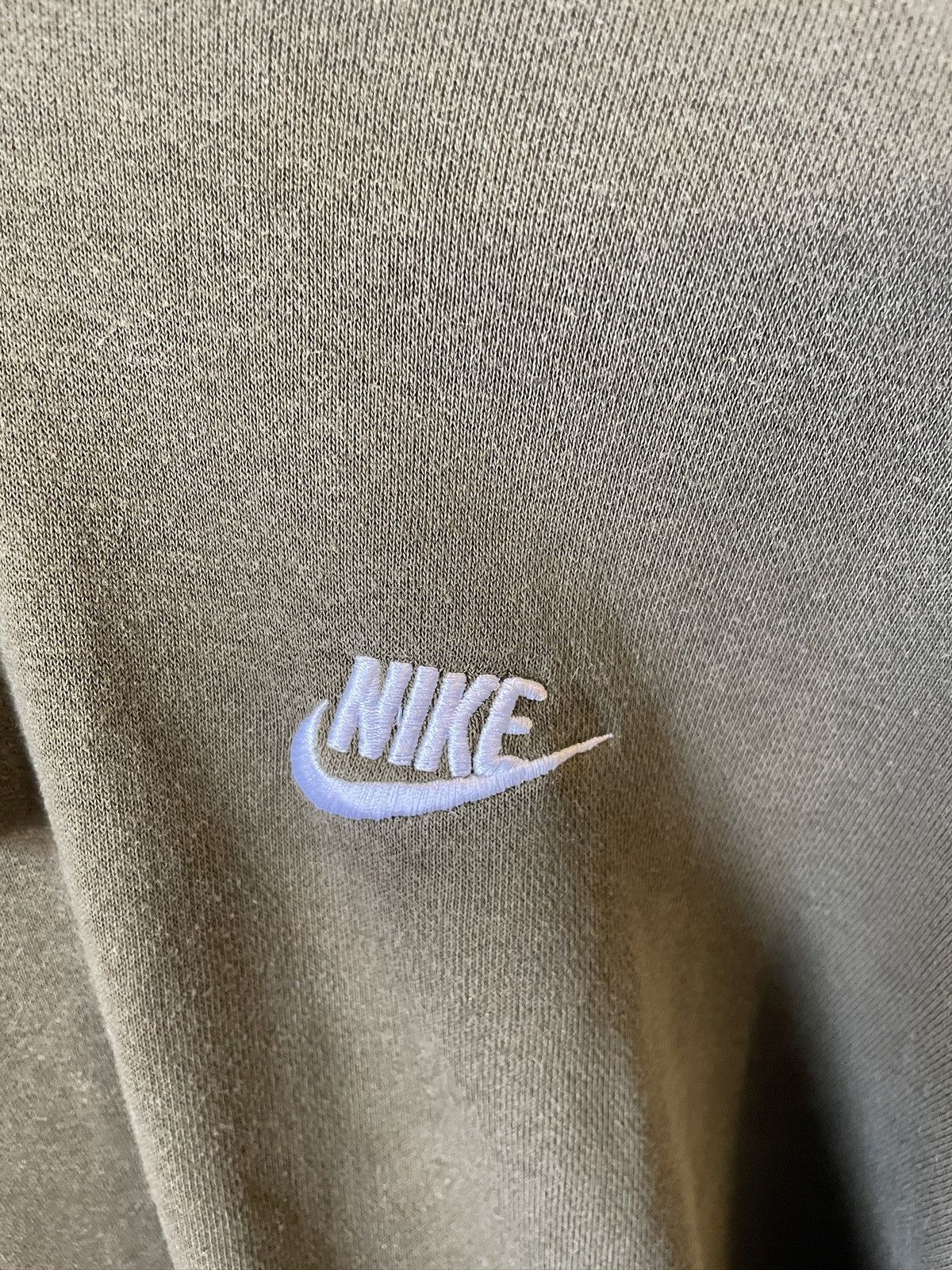 Nike Nike Olive Green Hoodie Pullover Sweatshirt Logo Spellout Size US M / EU 48-50 / 2 - 2 Thumbnail