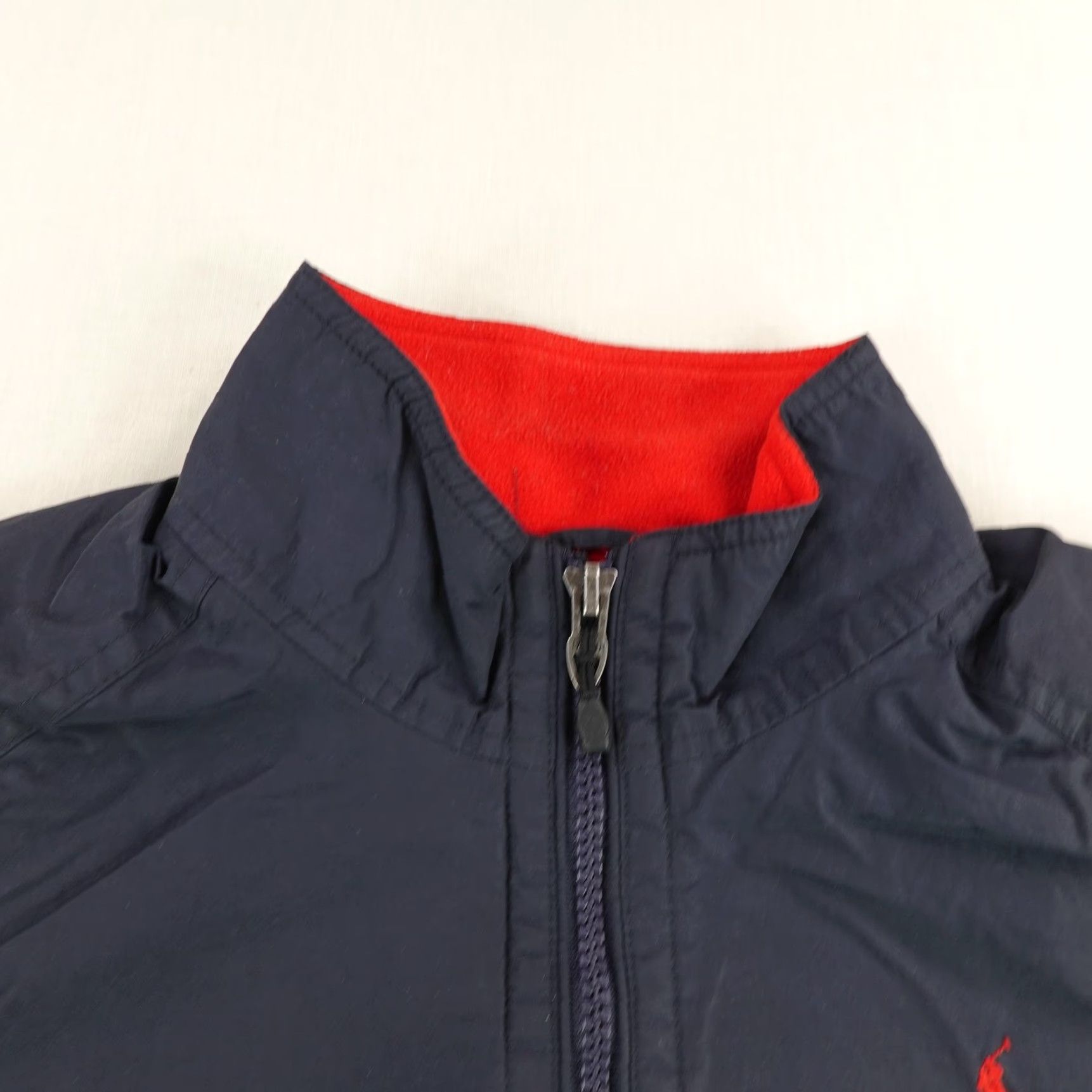 Polo Ralph Lauren VINTAGE Polo Ralph Lauren Jacket Mens 2XL Windbreaker Blue Solid Coat Lined Fleece Zip Pocket Size US XXL / EU 58 / 5 - 2 Thumbnail