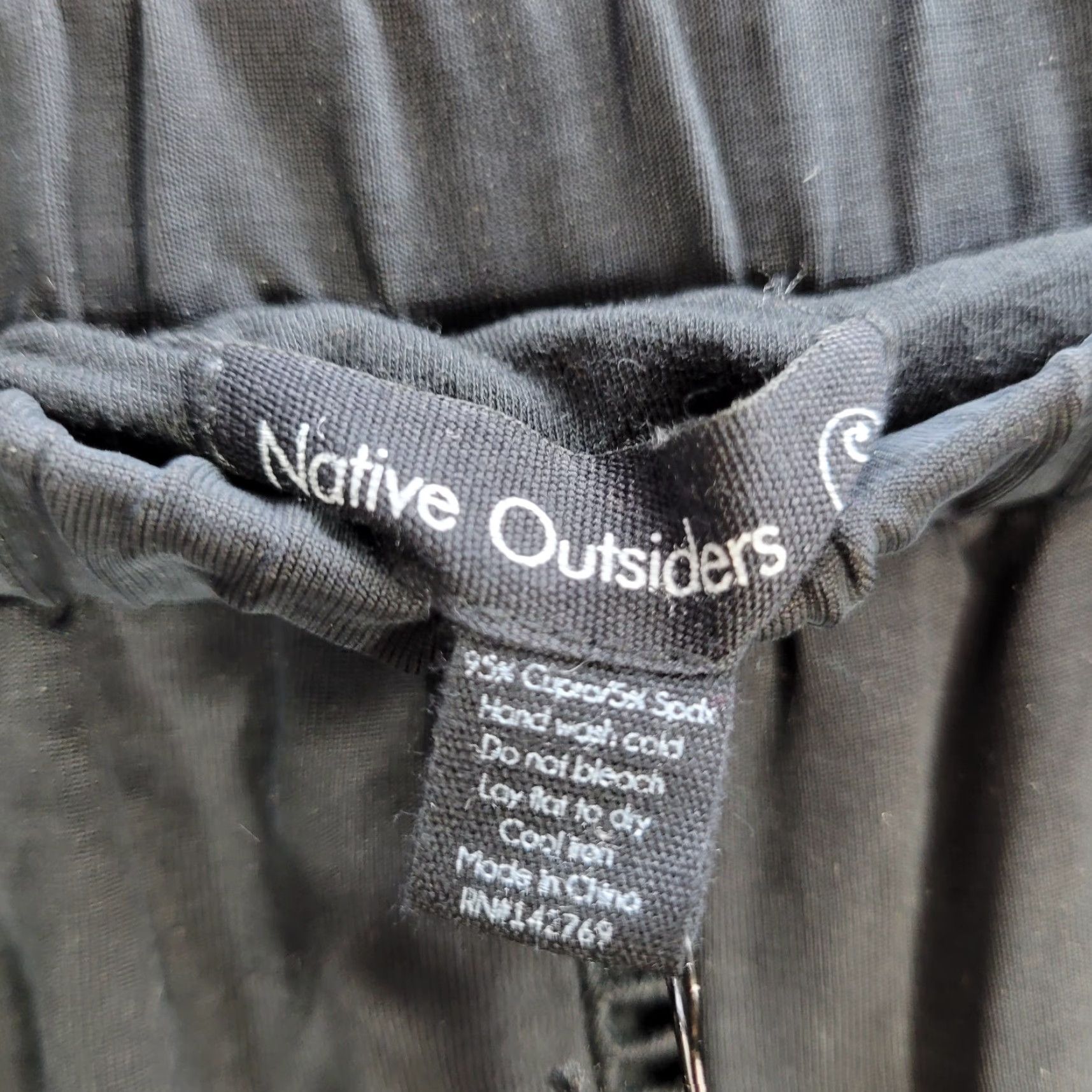 Native VINTAGE Native Outsiders Skirt Women S Black Long Asymmetric Crochet Trim NWT Size 28" / US 6 / IT 42 - 6 Thumbnail
