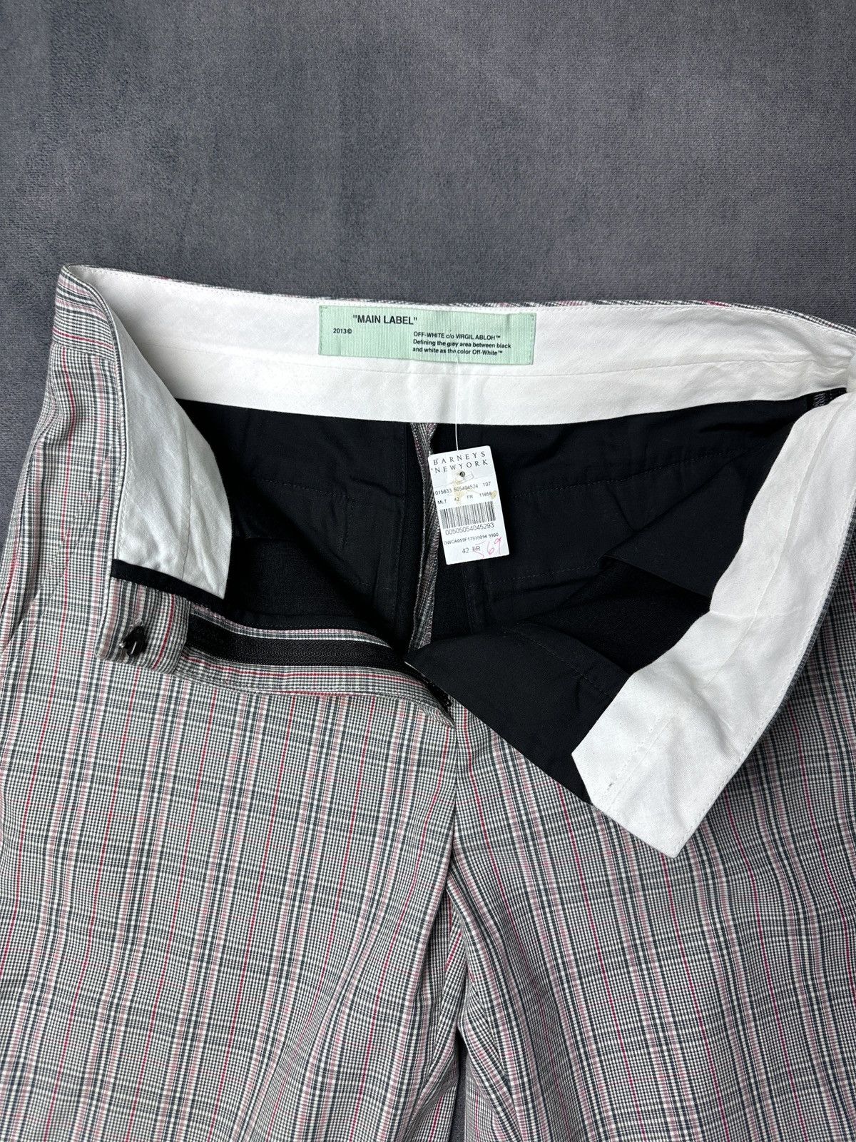 Off-White Off White by Virgil Abloh Charlie B Glen Plaid Flare Pants Size 30" / US 8 / IT 44 - 5 Thumbnail