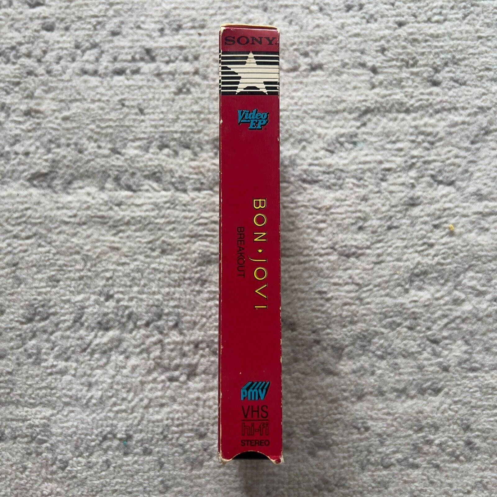 Designer Bon Jovi Breakout VHS Sony Video EP Rare Size ONE SIZE - 3 Thumbnail