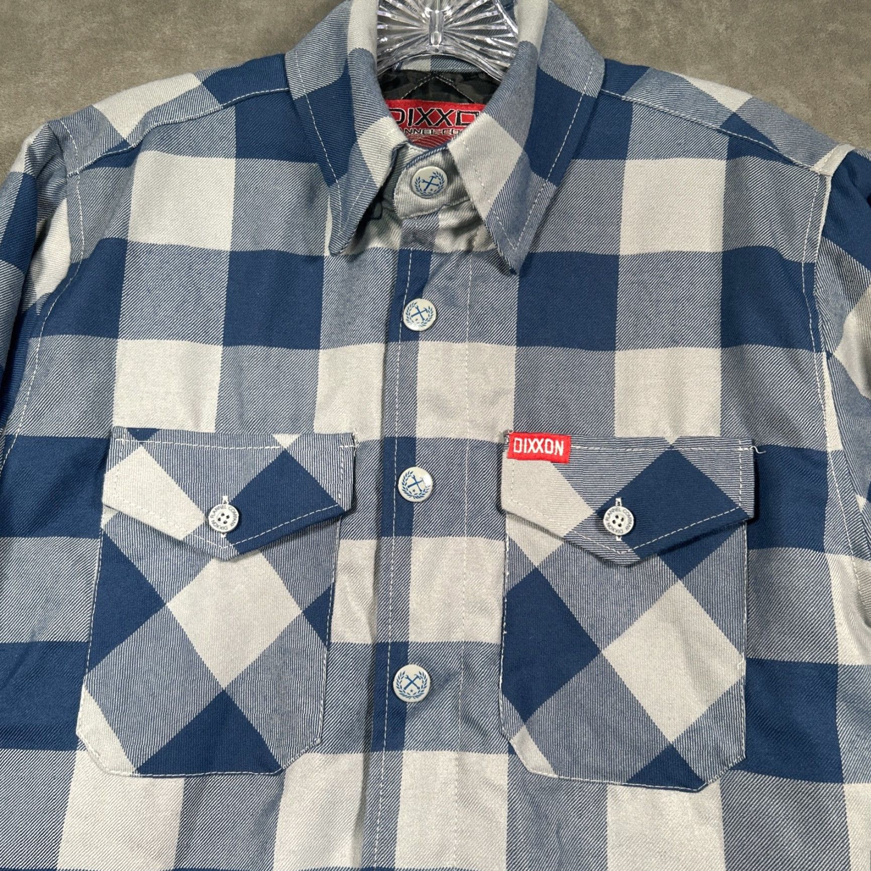CO Dixxon Flannel Co Mancave Quilted Lined Jacket Shacket XS Plaid Blue Shacket Men Casual Vintage: No (Oops) Size US XS / EU 42 / 0 - 3 Thumbnail